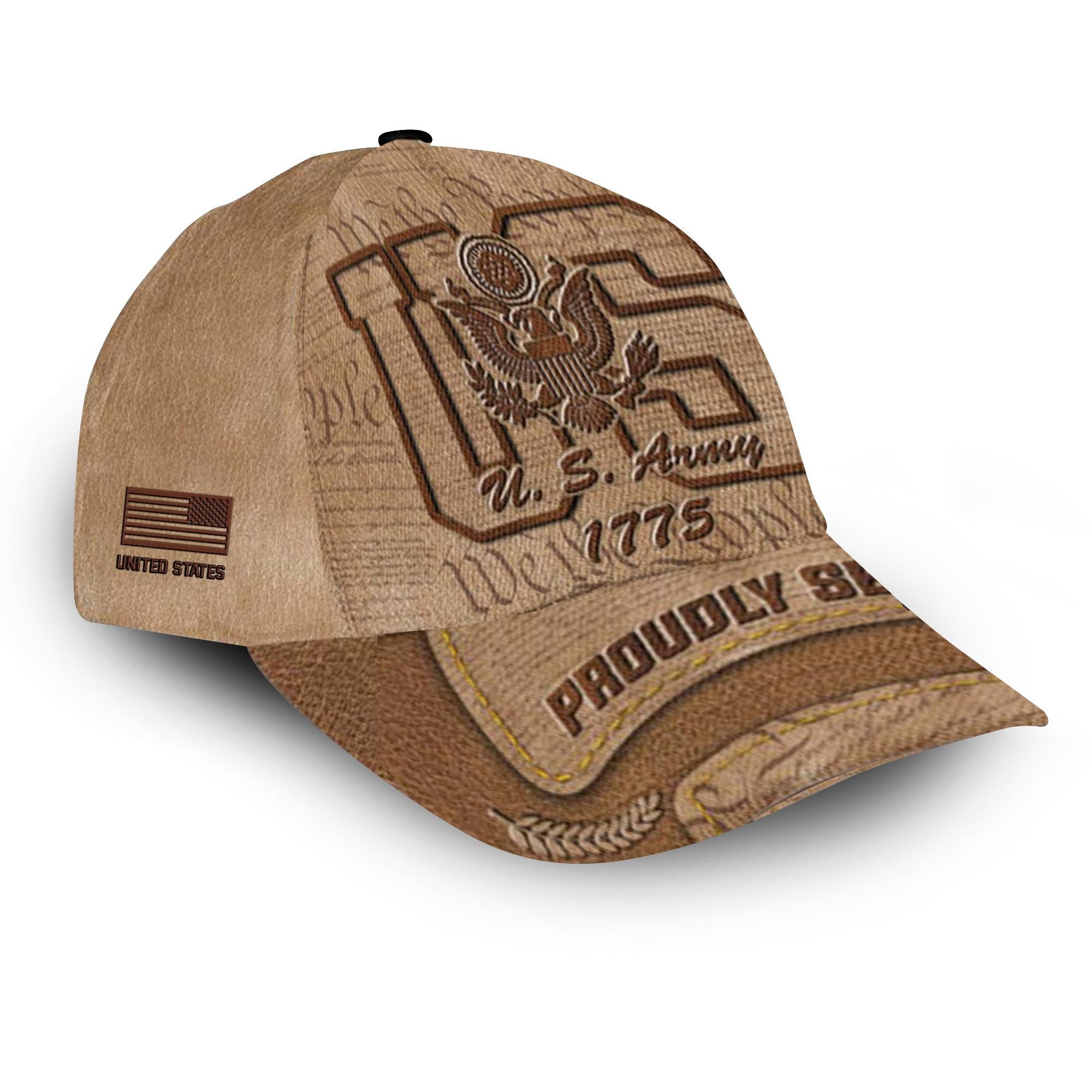 Premium Custom Name, Rank, US Army Cap VPVC000129, Gifts For Army Veteran, Gifts For Dad, For Husband, Best Gifts On Father's Day, Independence Day, Veterans Day.