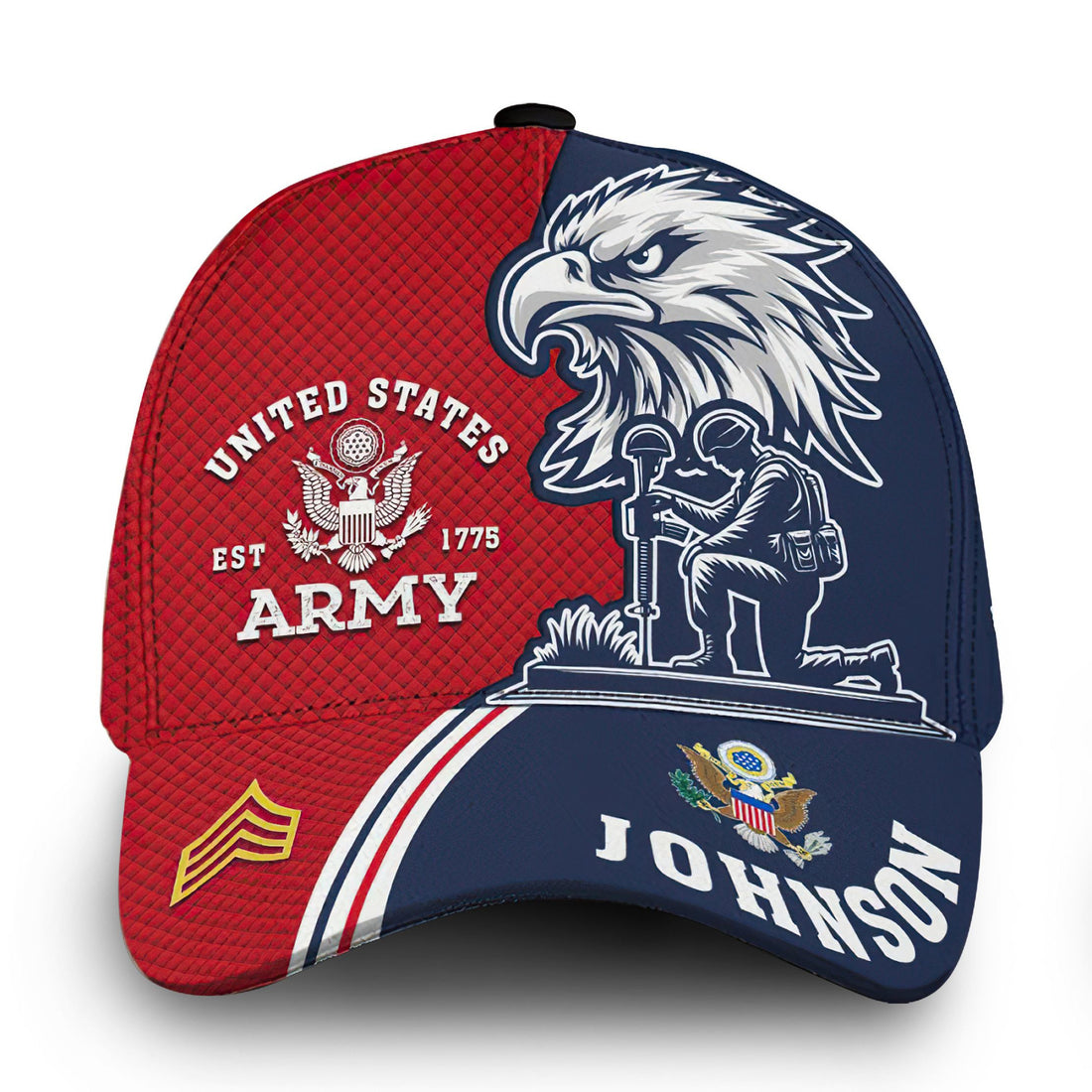 Premium Custom Name, Rank, US Army Cap VPVC000132, Gifts For Army Veteran, Gifts For Dad, For Husband, Best Gifts On Father's Day, Independence Day, Veterans Day.