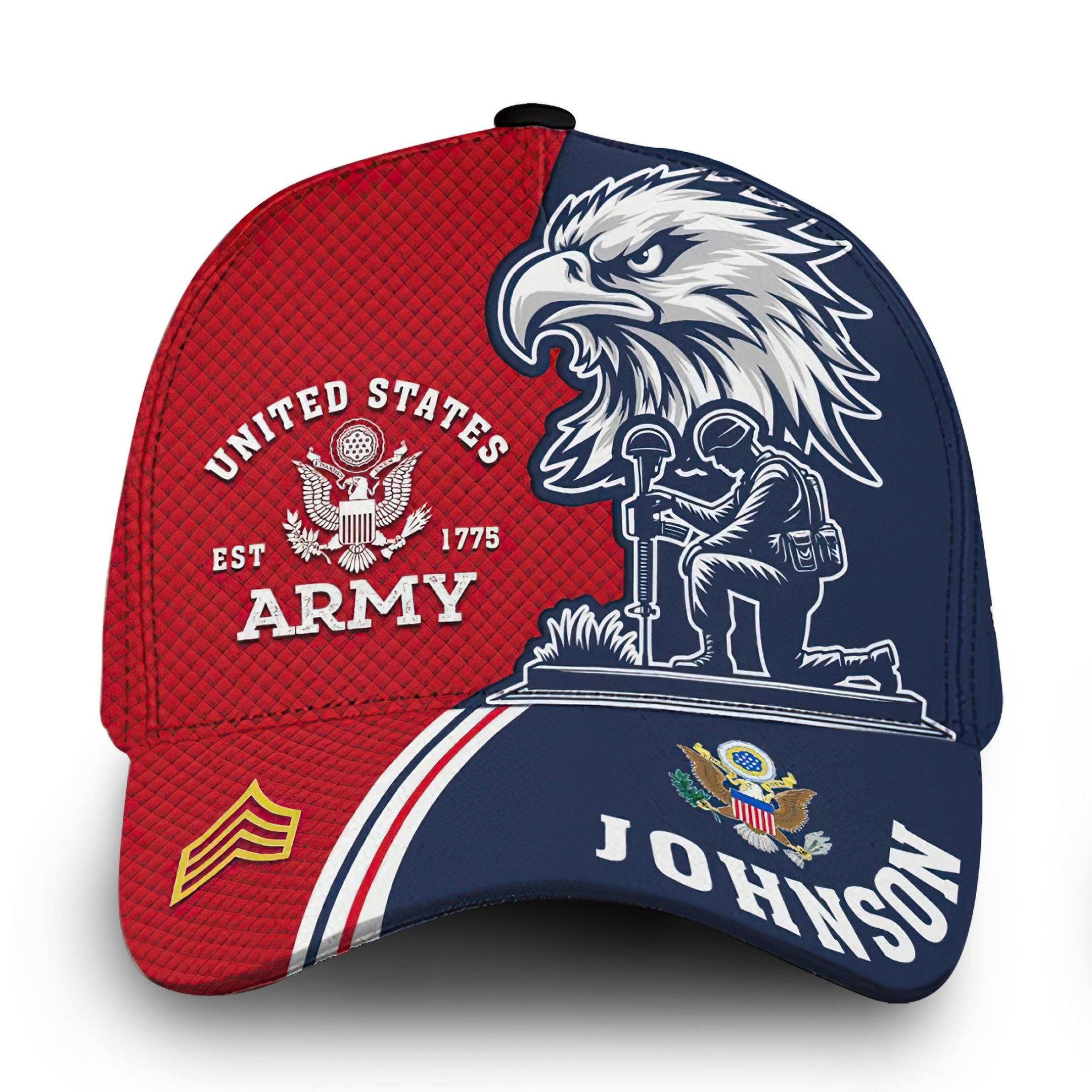 Premium Custom Name, Rank, US Army Cap VPVC000132, Gifts For Army Veteran, Gifts For Dad, For Husband, Best Gifts On Father's Day, Independence Day, Veterans Day.