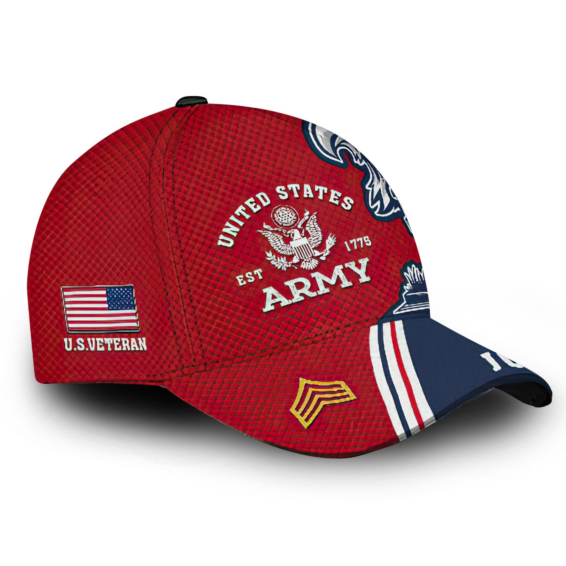 Premium Custom Name, Rank, US Army Cap VPVC000132, Gifts For Army Veteran, Gifts For Dad, For Husband, Best Gifts On Father's Day, Independence Day, Veterans Day.