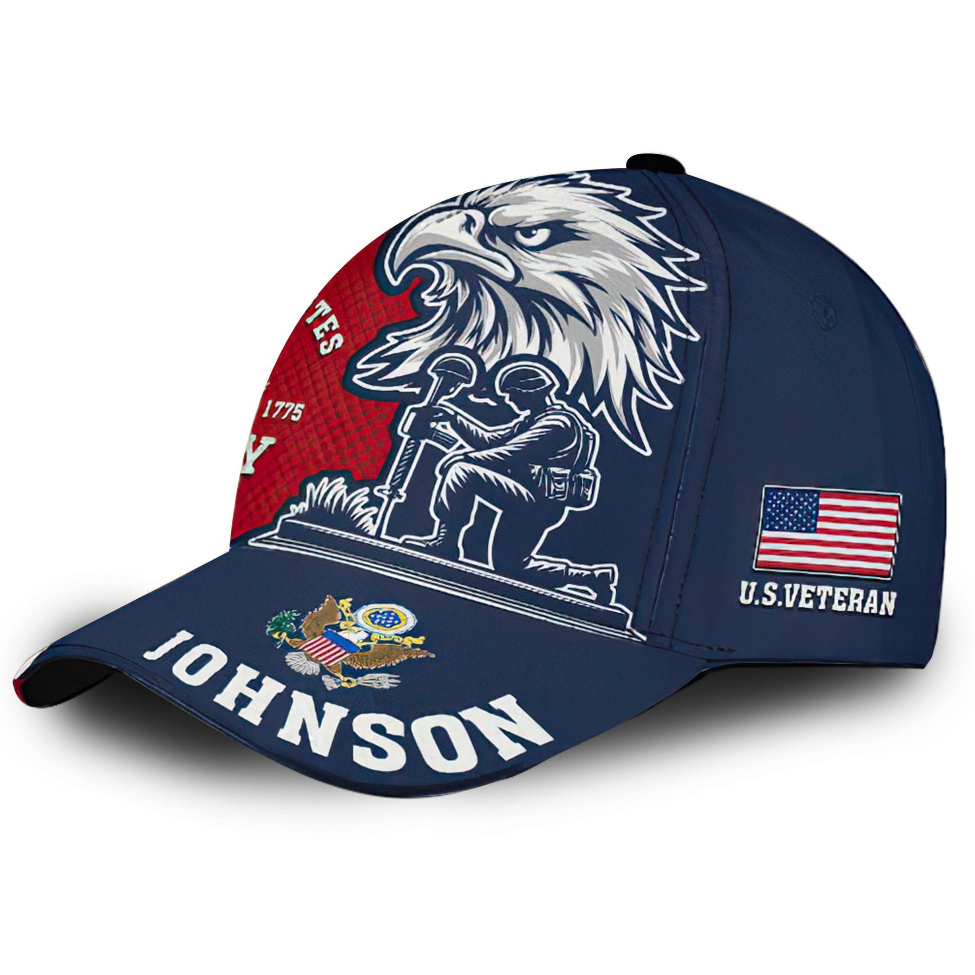 Premium Custom Name, Rank, US Army Cap VPVC000132, Gifts For Army Veteran, Gifts For Dad, For Husband, Best Gifts On Father's Day, Independence Day, Veterans Day.