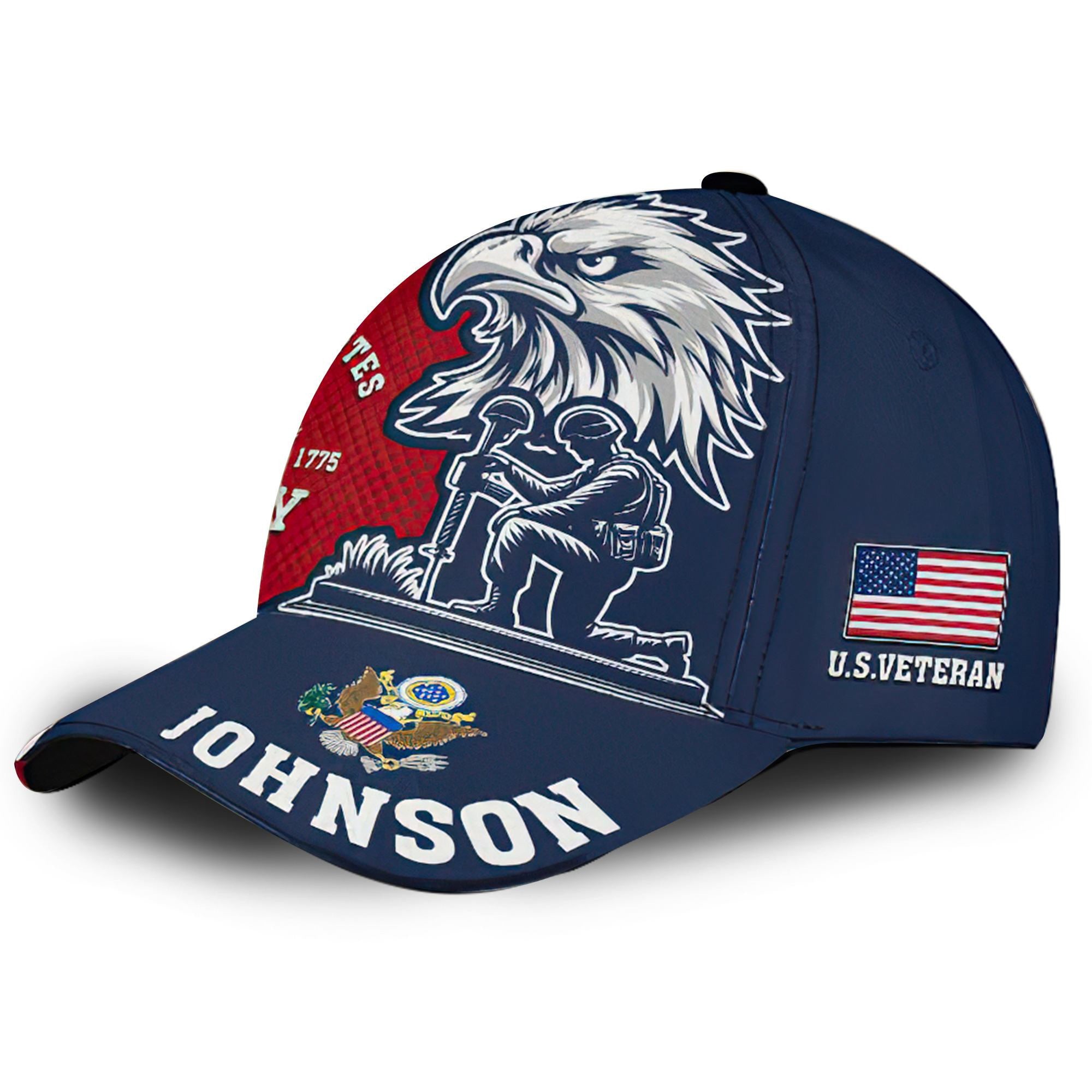 Premium Custom Name, Rank, US Army Cap VPVC000132, Gifts For Army Veteran, Gifts For Dad, For Husband, Best Gifts On Father's Day, Independence Day, Veterans Day.