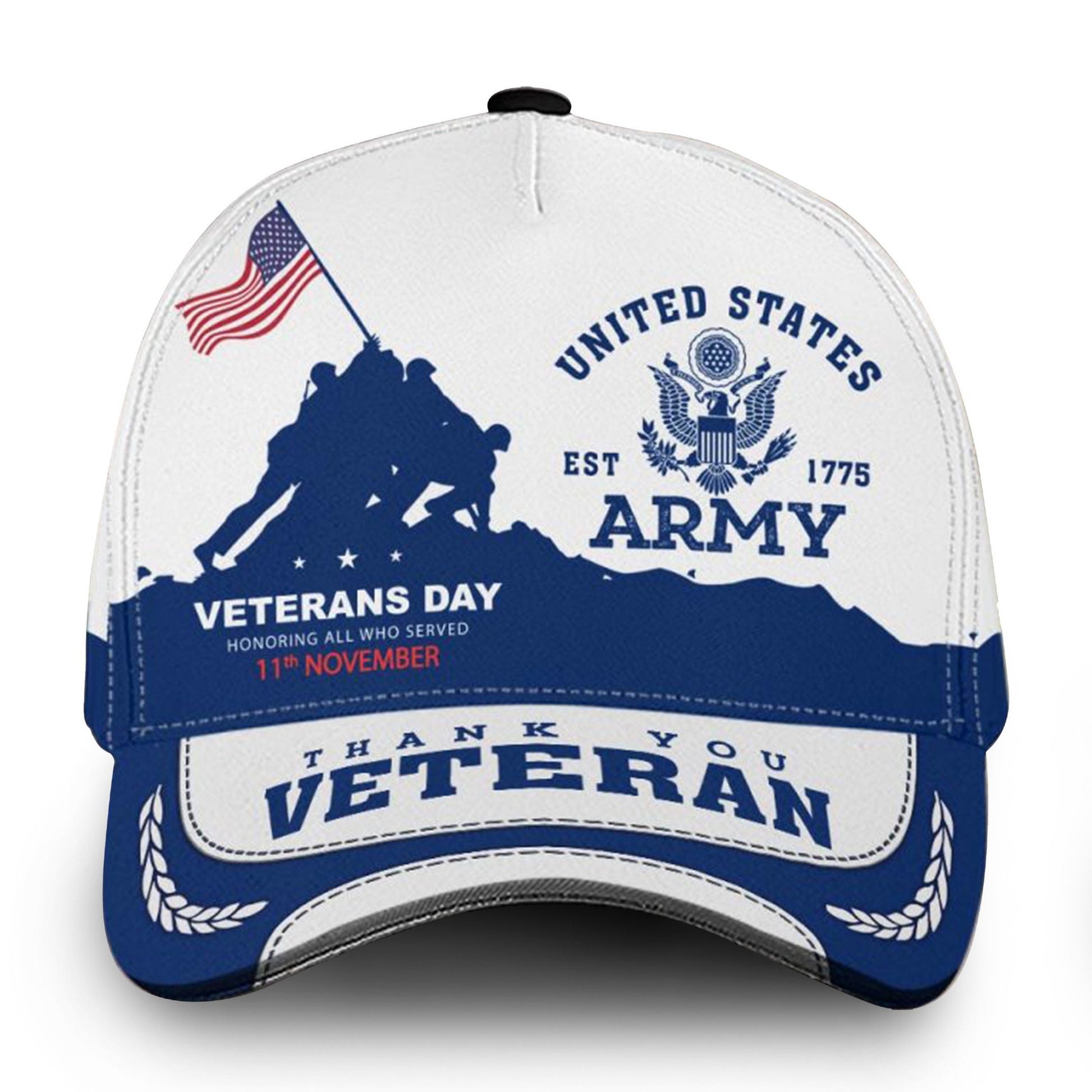 Premium US Army Cap VPVC000134, Custom Name, Rank, Gifts For Army Veteran, Gifts For Dad, For Husband, Best Gifts On Father's Day, Independence Day, Veterans Day.