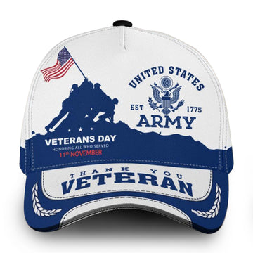 Premium US Army Cap VPVC000134, Custom Name, Rank, Gifts For Army Veteran, Gifts For Dad, For Husband, Best Gifts On Father's Day, Independence Day, Veterans Day.