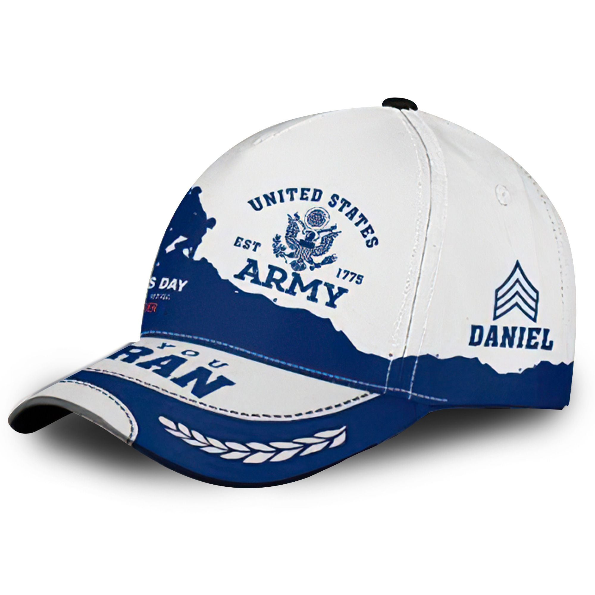 Premium US Army Cap VPVC000134, Custom Name, Rank, Gifts For Army Veteran, Gifts For Dad, For Husband, Best Gifts On Father's Day, Independence Day, Veterans Day.