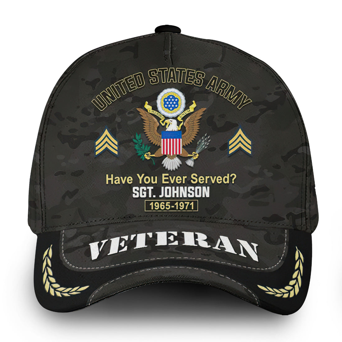 Premium Custom Name, Rank, Year, US Army Cap VPVC000128, Gifts For Army Veteran, Best Gifts On Father's Day, Independence Day, Veterans Day.