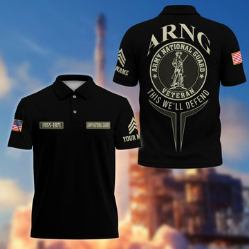 Premium Custom Army National Guard Veteran Polo Shirt VPVC206308, Gifts for Army National Guard Veteran, Gifts For Dad, Gifts On Father's Day, Independence Day, Veterans Day.