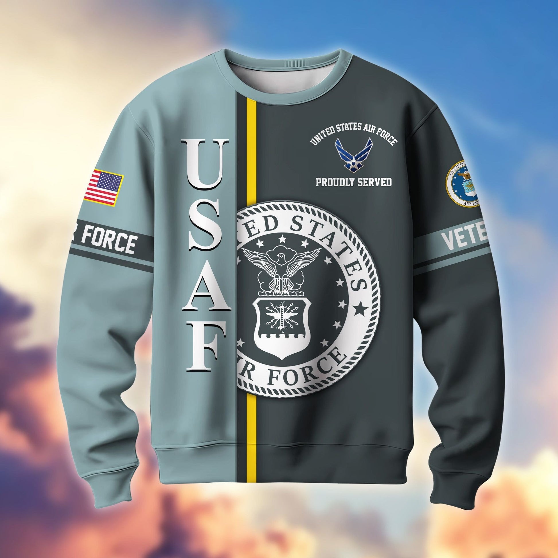 Premium US Veterans Sweatshirt BPHN140211, Gifts For US Veterans, Gifts On Father's Day, Memorial Day, Independence Day, Veterans Day.