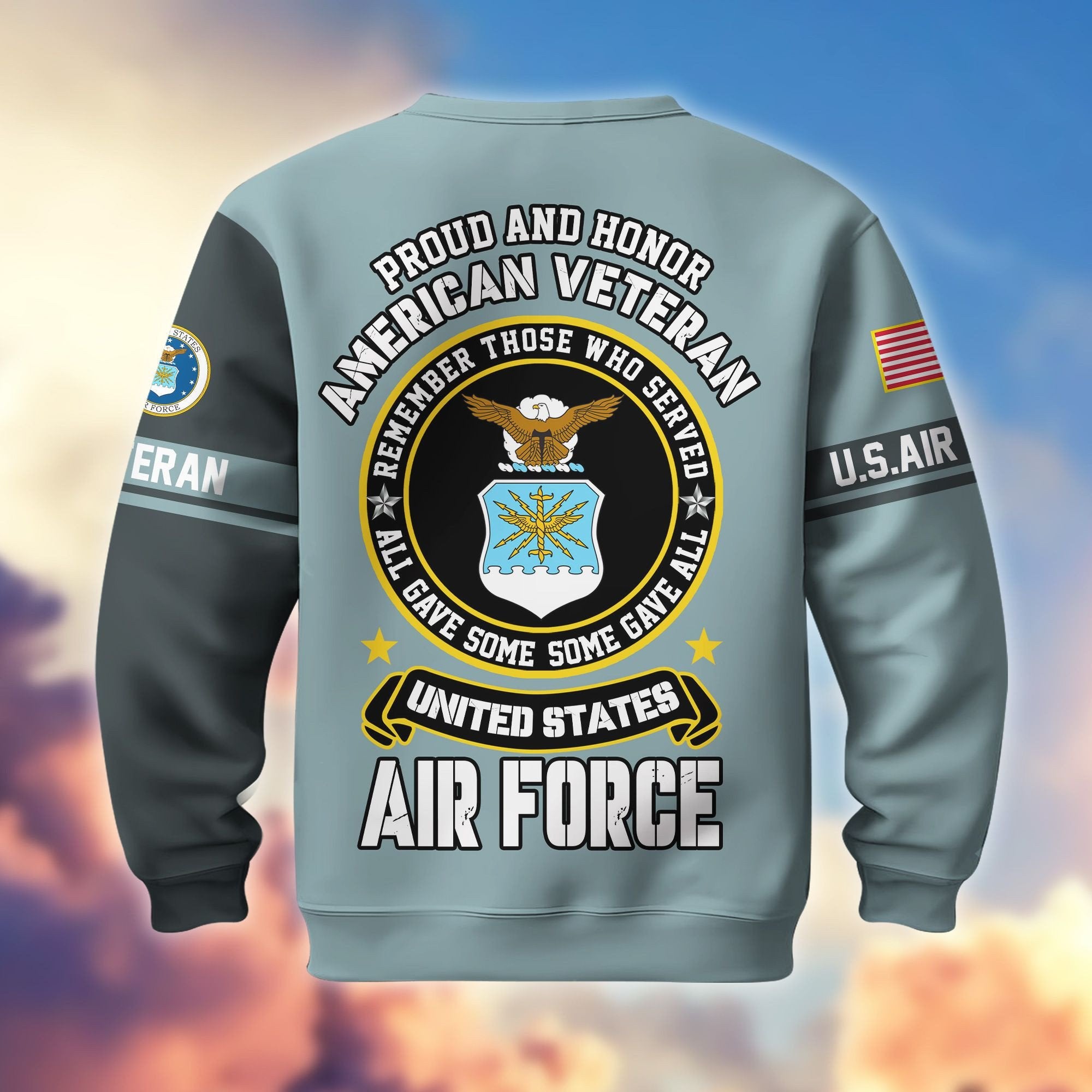 Premium US Veterans Sweatshirt BPHN140211, Gifts For US Veterans, Gifts On Father's Day, Memorial Day, Independence Day, Veterans Day.