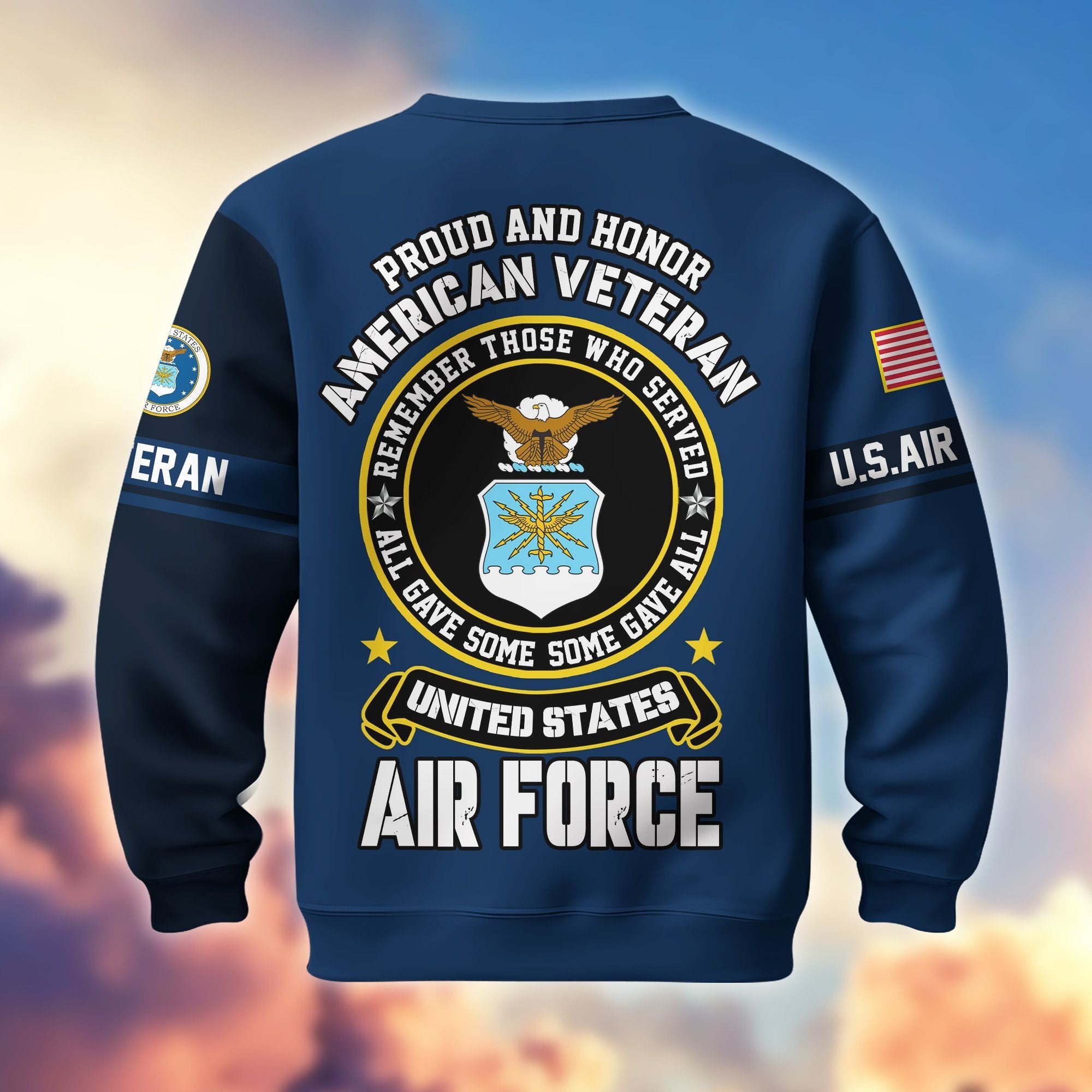 Premium US Veterans Sweatshirt BPHN140211, Gifts For US Veterans, Gifts On Father's Day, Memorial Day, Independence Day, Veterans Day.