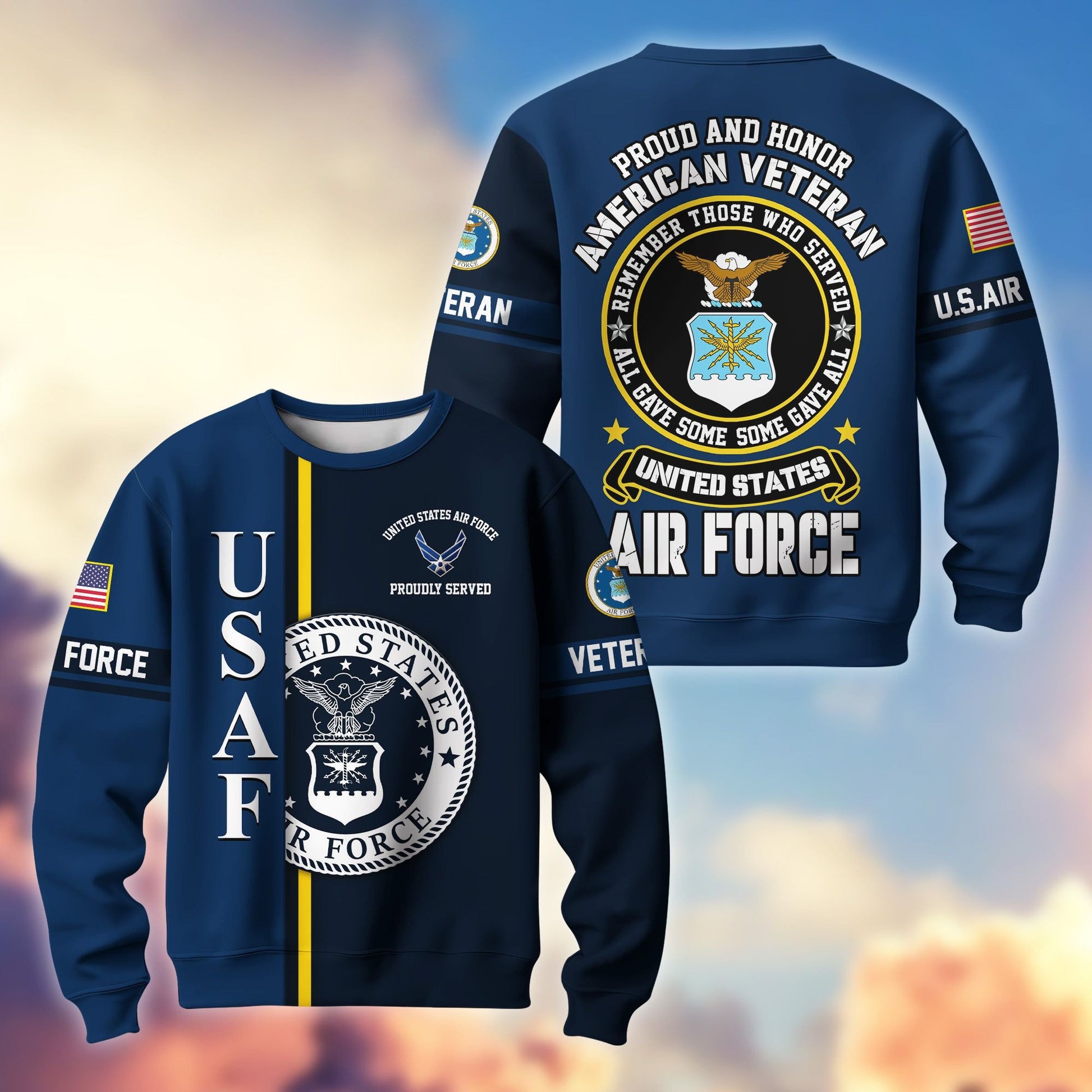 Premium US Veterans Sweatshirt BPHN140211, Gifts For US Veterans, Gifts On Father's Day, Memorial Day, Independence Day, Veterans Day.