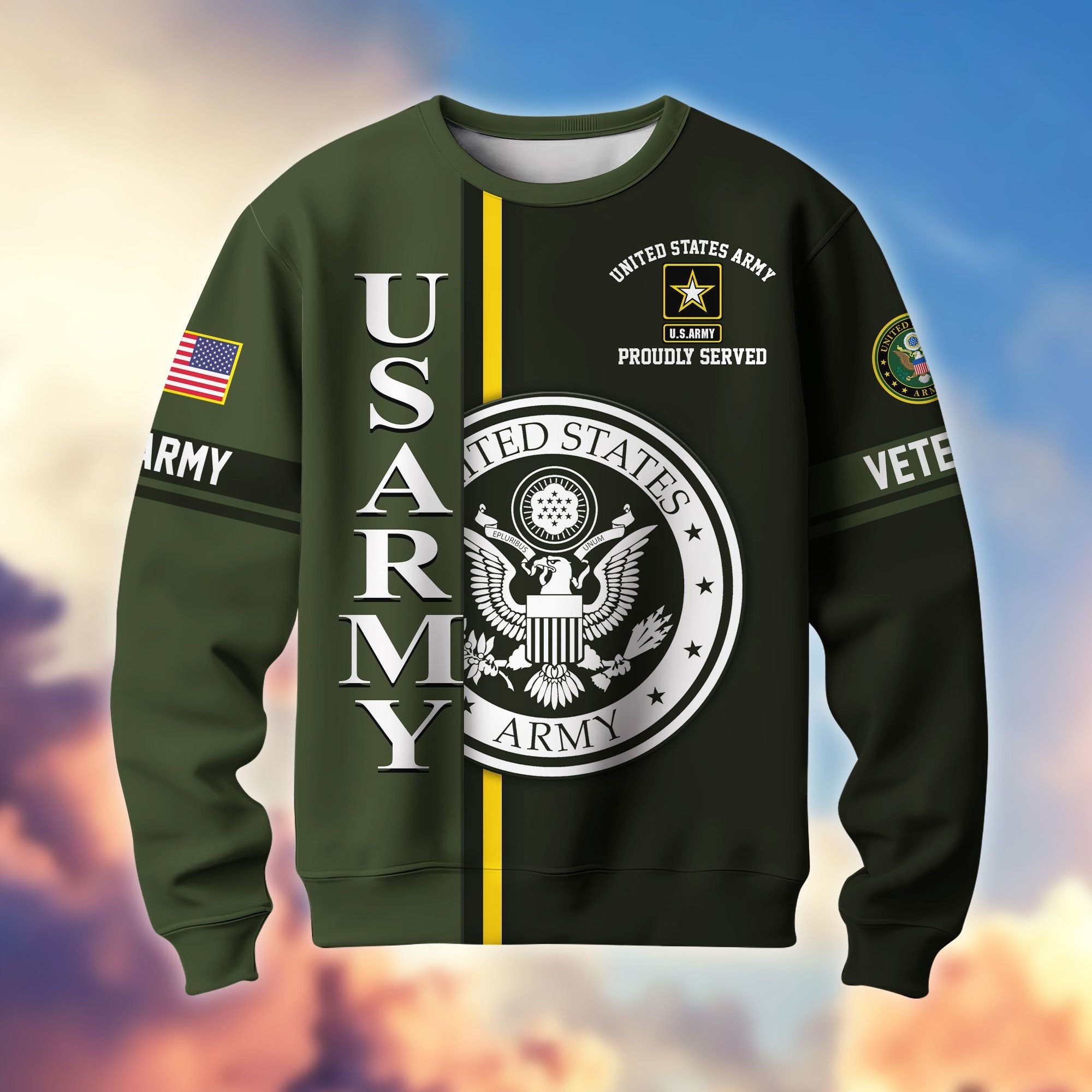 Premium US Veterans Sweatshirt BPHN140211, Gifts For US Veterans, Gifts On Father's Day, Memorial Day, Independence Day, Veterans Day.