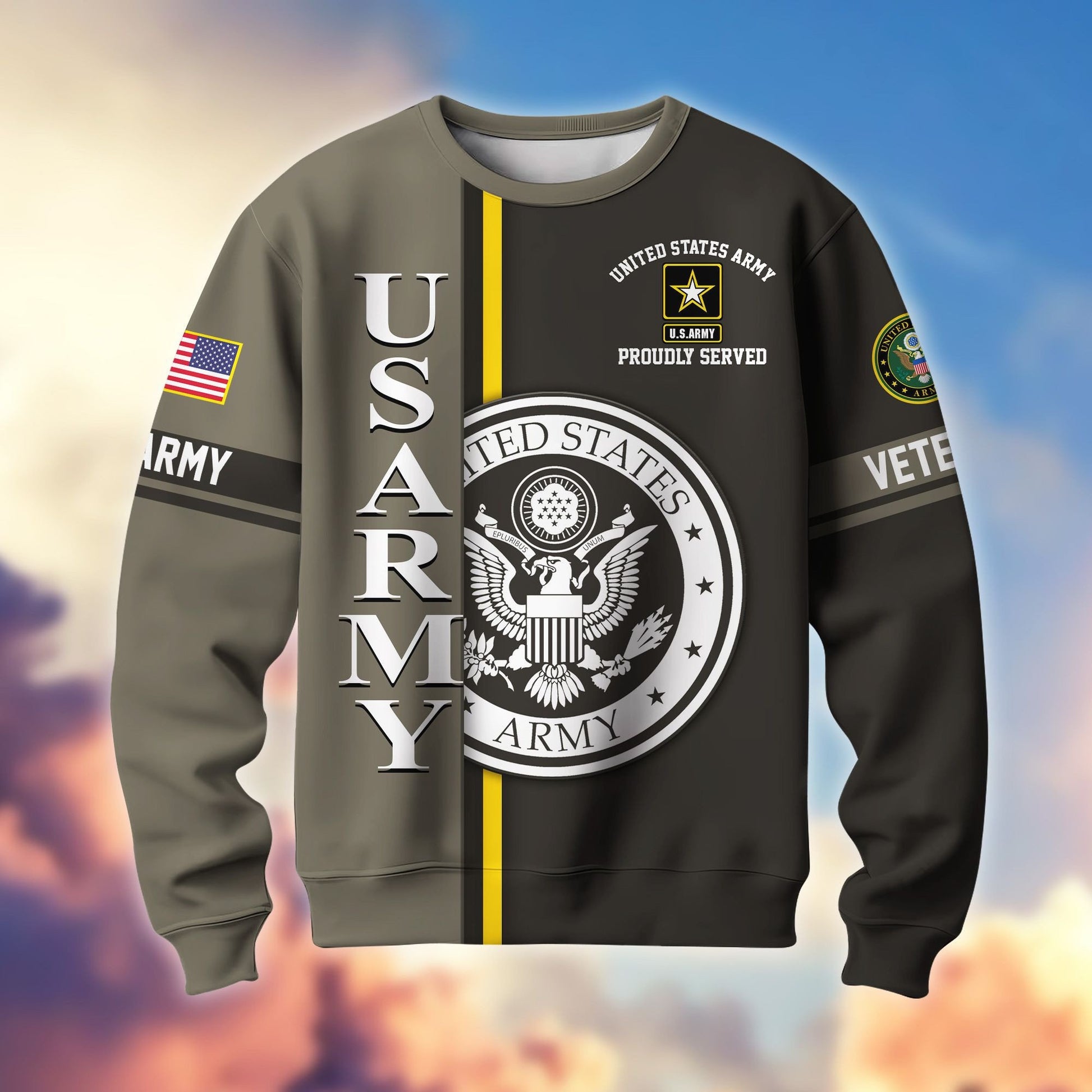 Premium US Veterans Sweatshirt BPHN140211, Gifts For US Veterans, Gifts On Father's Day, Memorial Day, Independence Day, Veterans Day.
