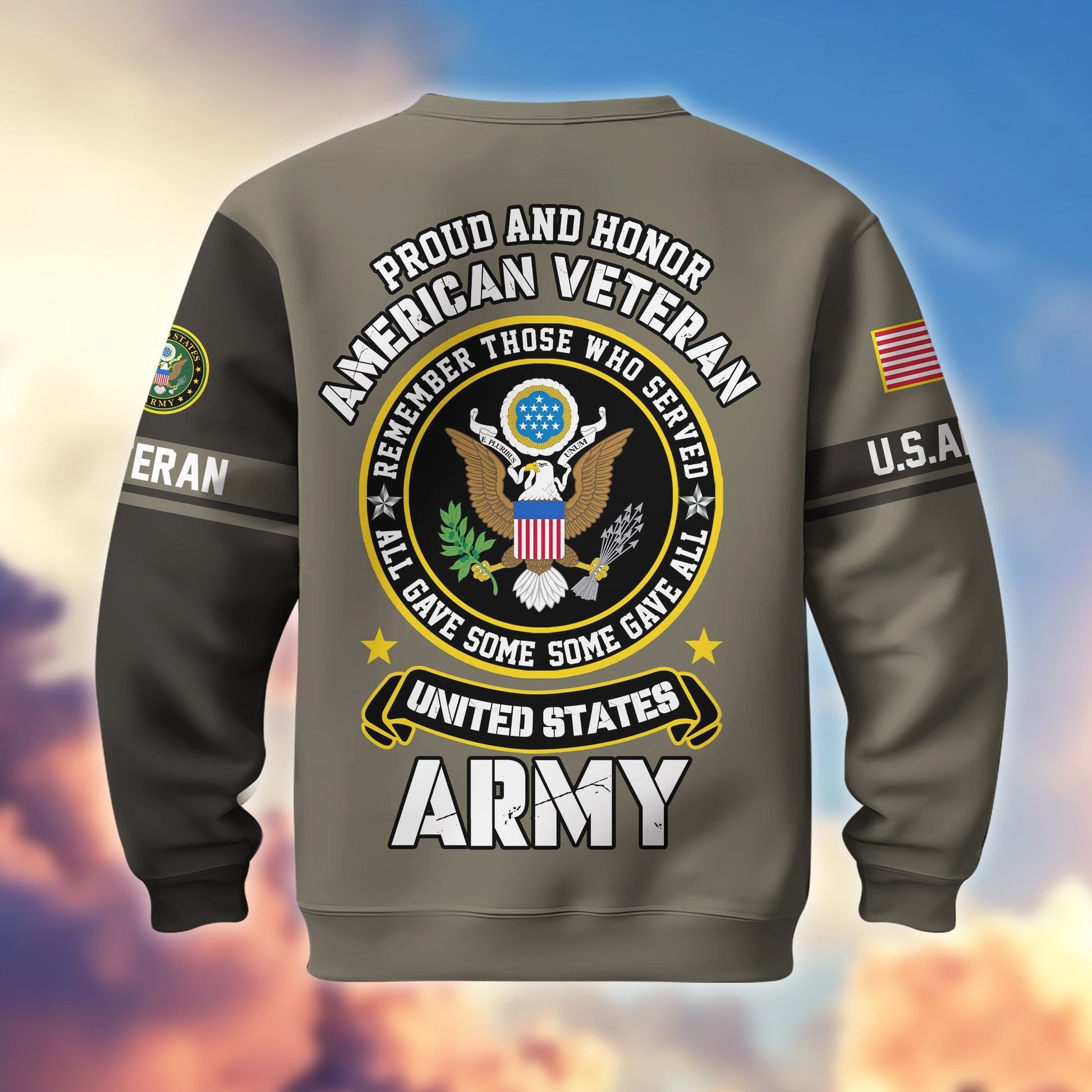Premium US Veterans Sweatshirt BPHN140211, Gifts For US Veterans, Gifts On Father's Day, Memorial Day, Independence Day, Veterans Day.