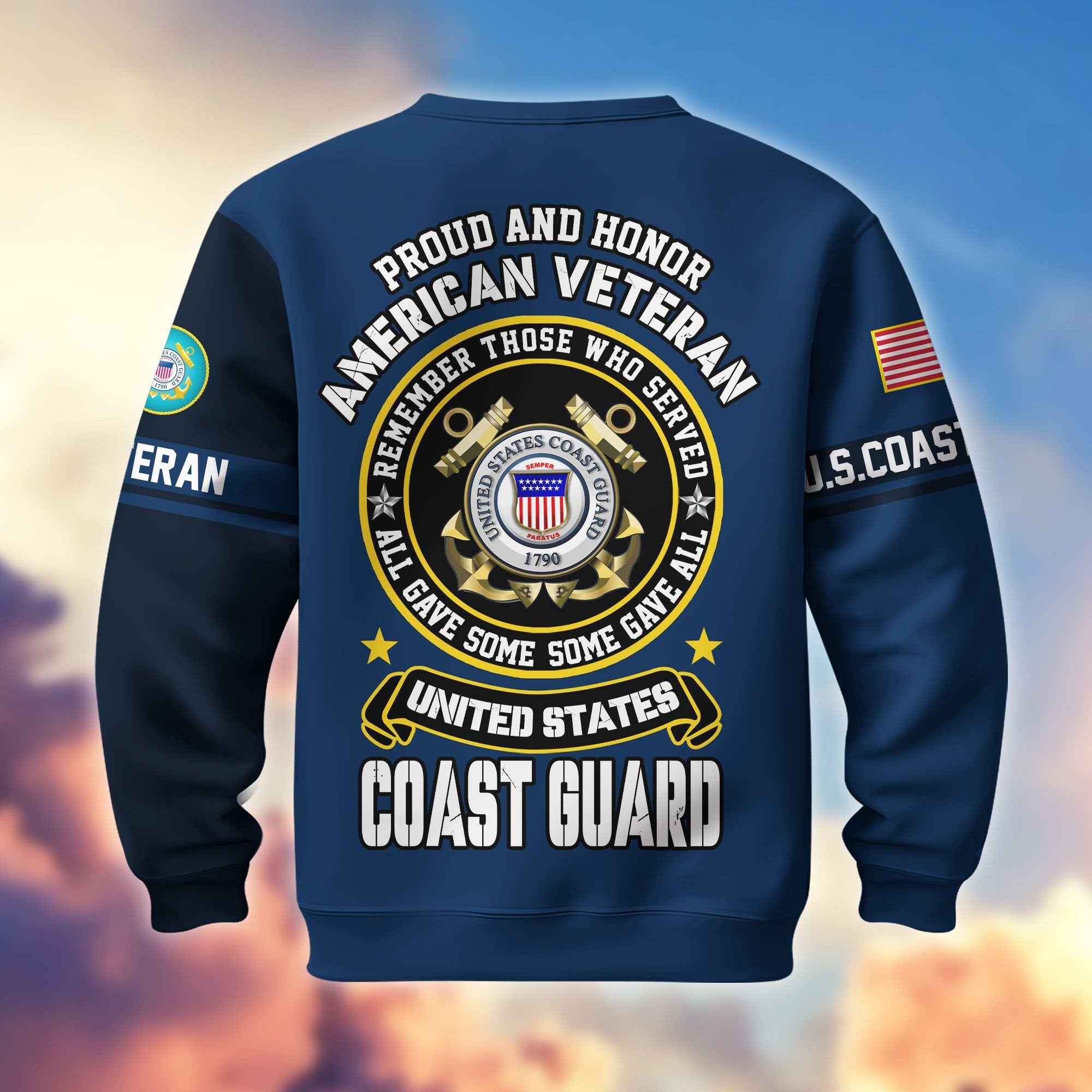 Premium US Veterans Sweatshirt BPHN140211, Gifts For US Veterans, Gifts On Father's Day, Memorial Day, Independence Day, Veterans Day.