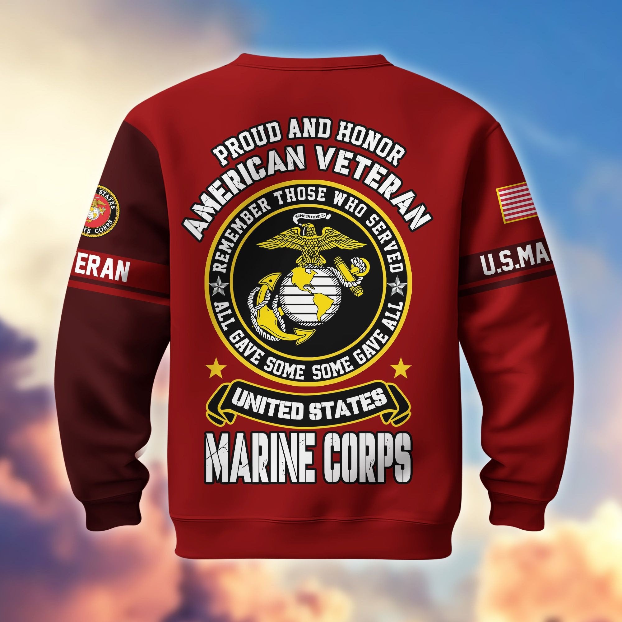 Premium US Veterans Sweatshirt BPHN140211, Gifts For US Veterans, Gifts On Father's Day, Memorial Day, Independence Day, Veterans Day.