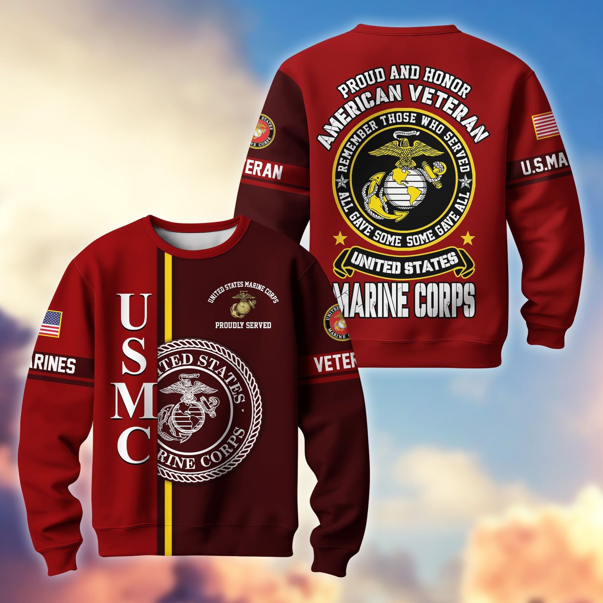 Premium US Veterans Sweatshirt BPHN140211, Gifts For US Veterans, Gifts On Father's Day, Memorial Day, Independence Day, Veterans Day.