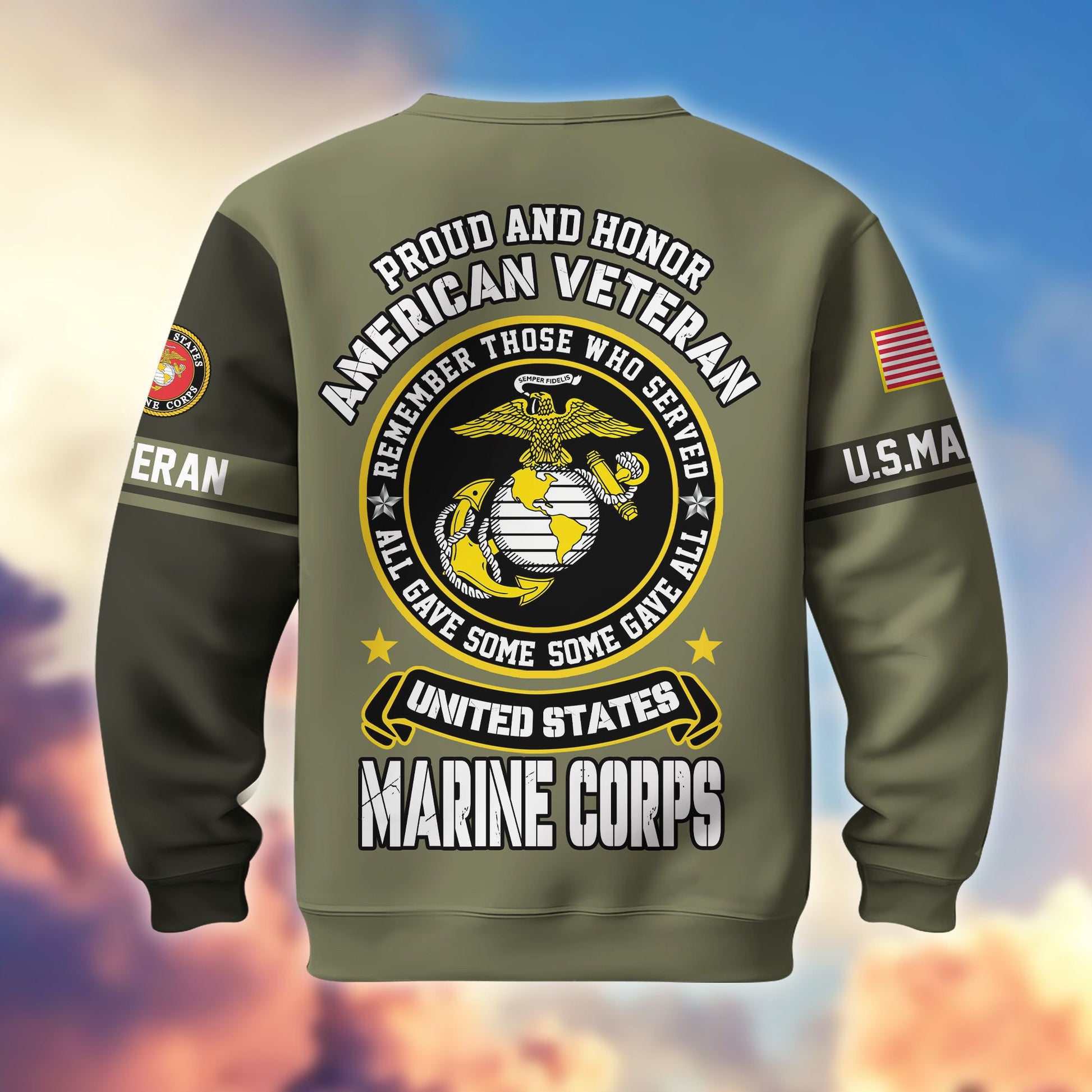 Premium US Veterans Sweatshirt BPHN140211, Gifts For US Veterans, Gifts On Father's Day, Memorial Day, Independence Day, Veterans Day.