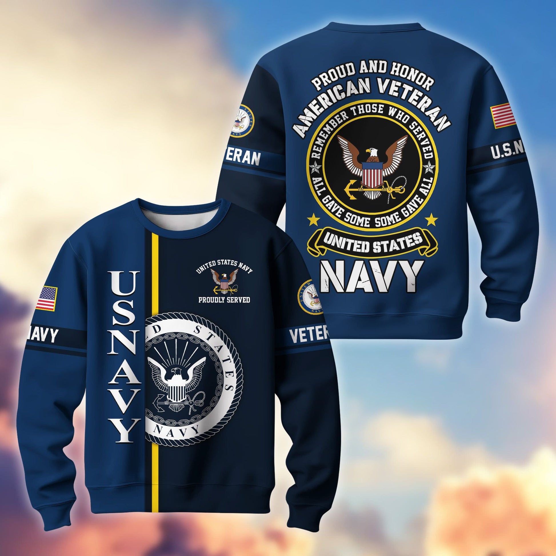 Premium US Veterans Sweatshirt BPHN140211, Gifts For US Veterans, Gifts On Father's Day, Memorial Day, Independence Day, Veterans Day.