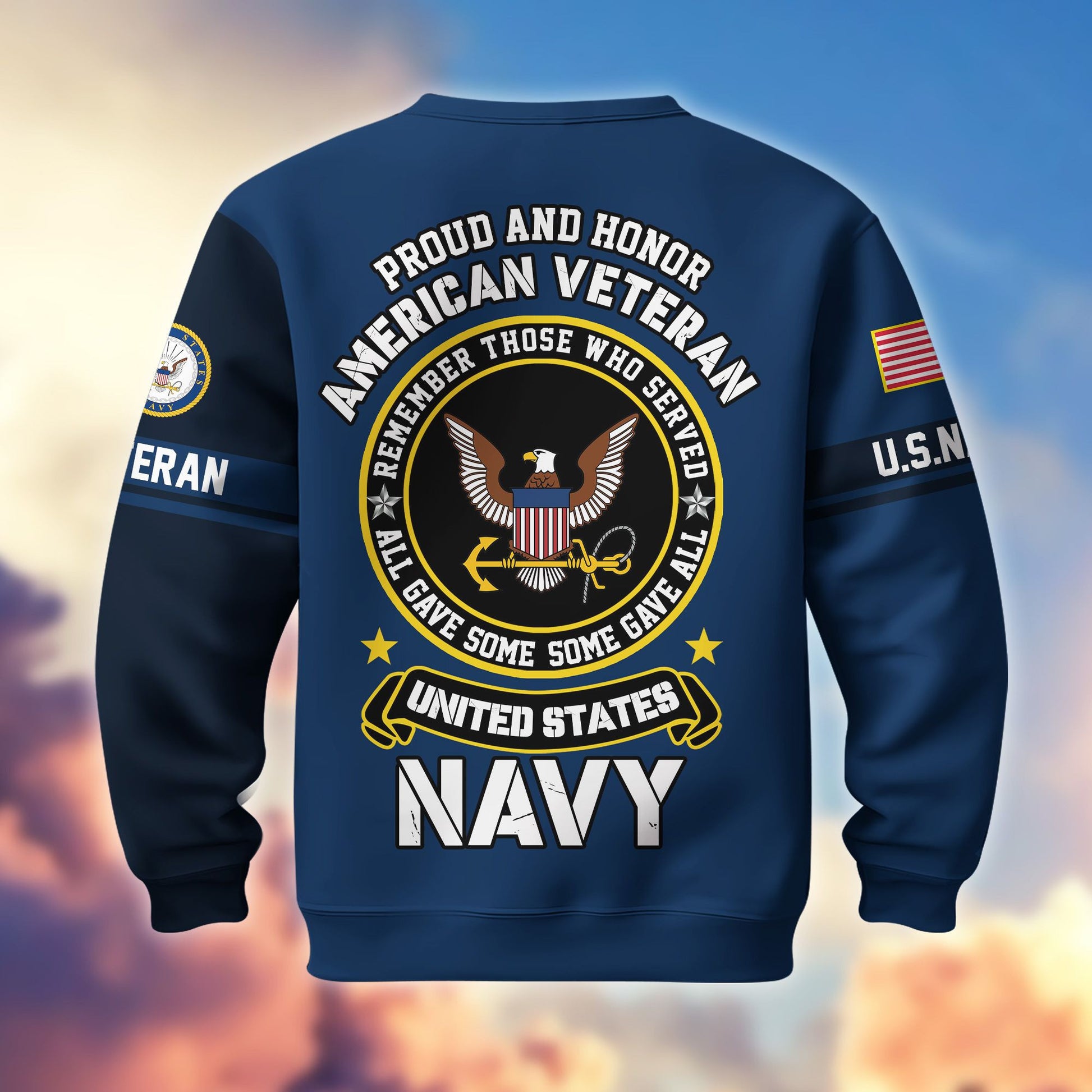 Premium US Veterans Sweatshirt BPHN140211, Gifts For US Veterans, Gifts On Father's Day, Memorial Day, Independence Day, Veterans Day.