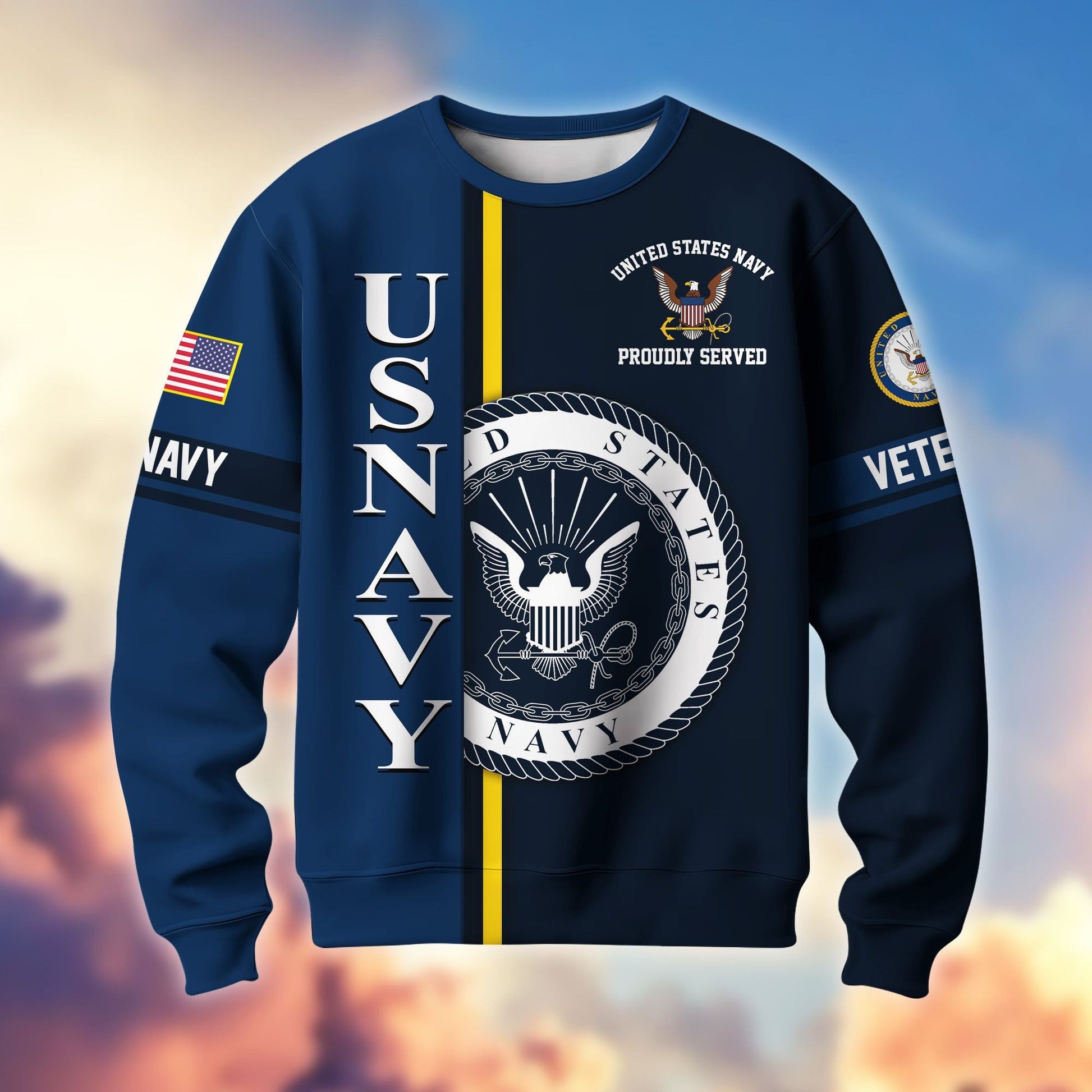 Premium US Veterans Sweatshirt BPHN140211, Gifts For US Veterans, Gifts On Father's Day, Memorial Day, Independence Day, Veterans Day.