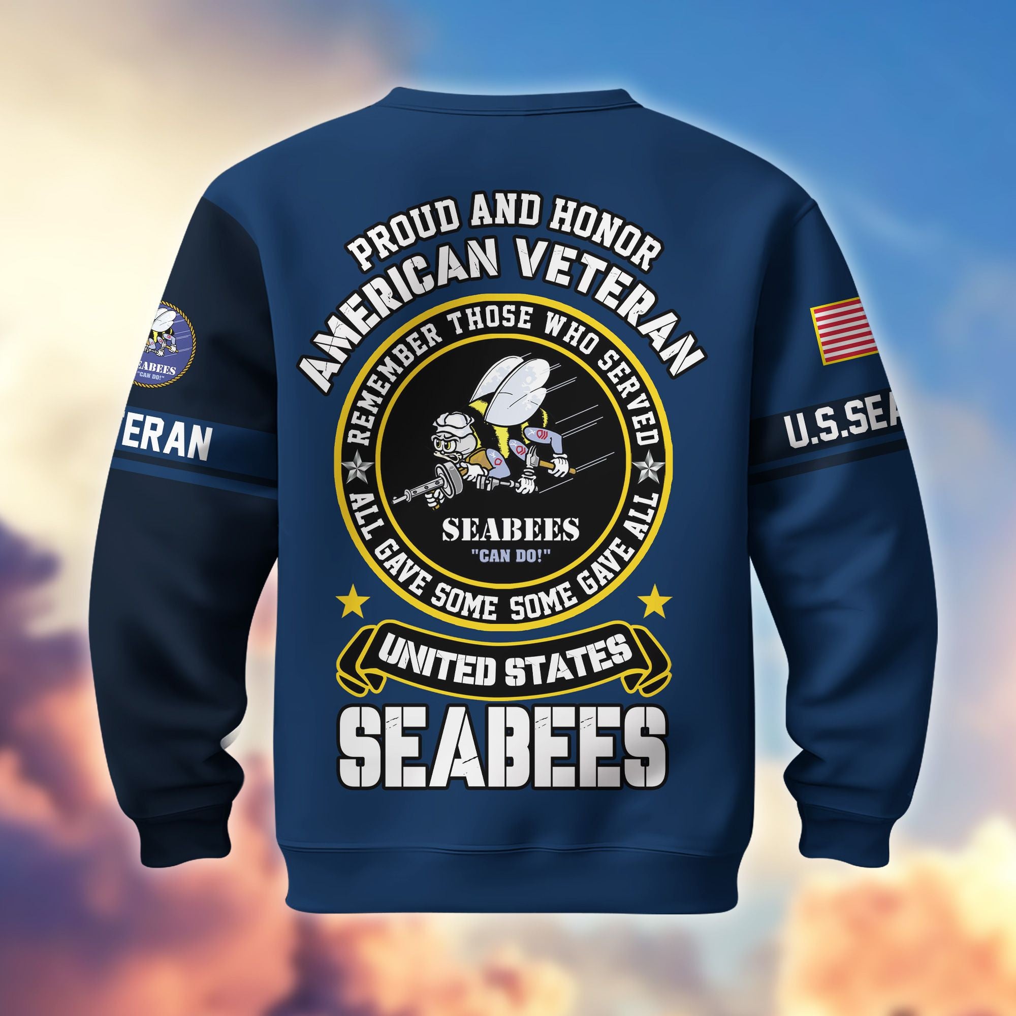 Premium US Veterans Sweatshirt BPHN140211, Gifts For US Veterans, Gifts On Father's Day, Memorial Day, Independence Day, Veterans Day.