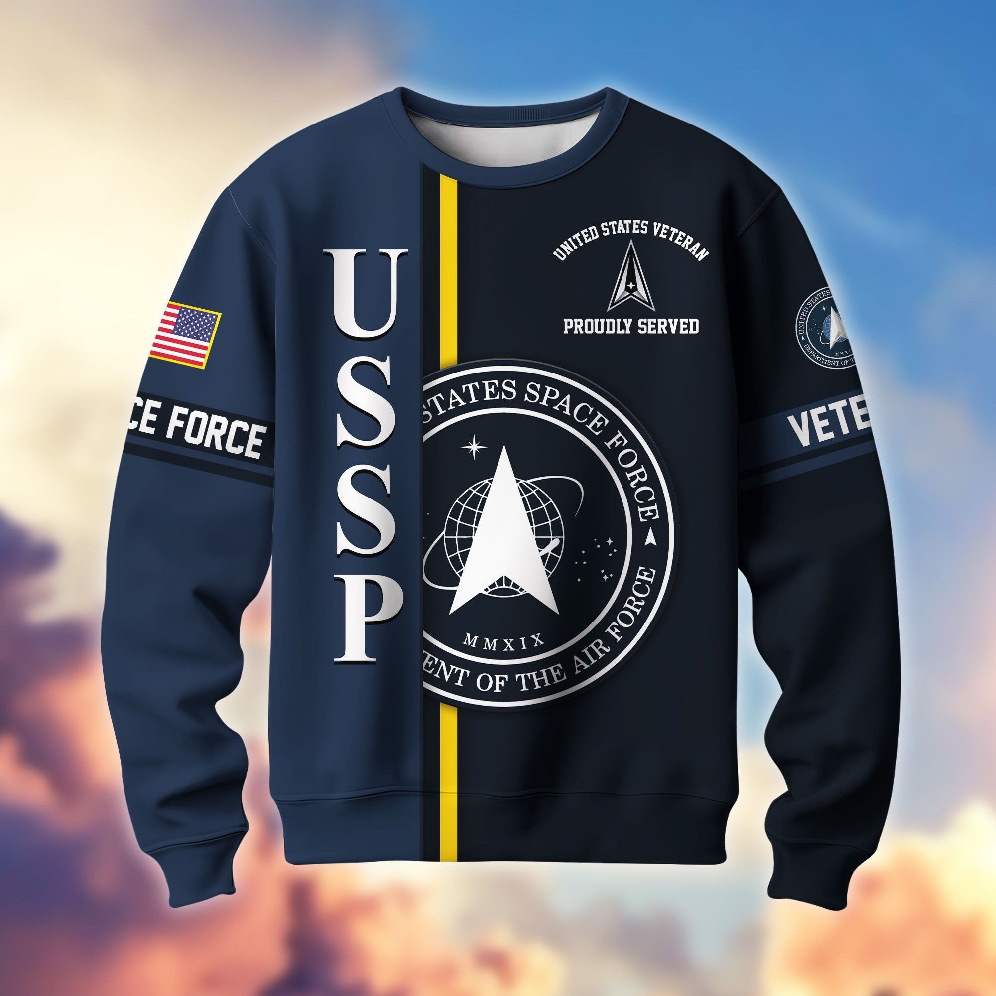 Premium US Veterans Sweatshirt BPHN140211, Gifts For US Veterans, Gifts On Father's Day, Memorial Day, Independence Day, Veterans Day.