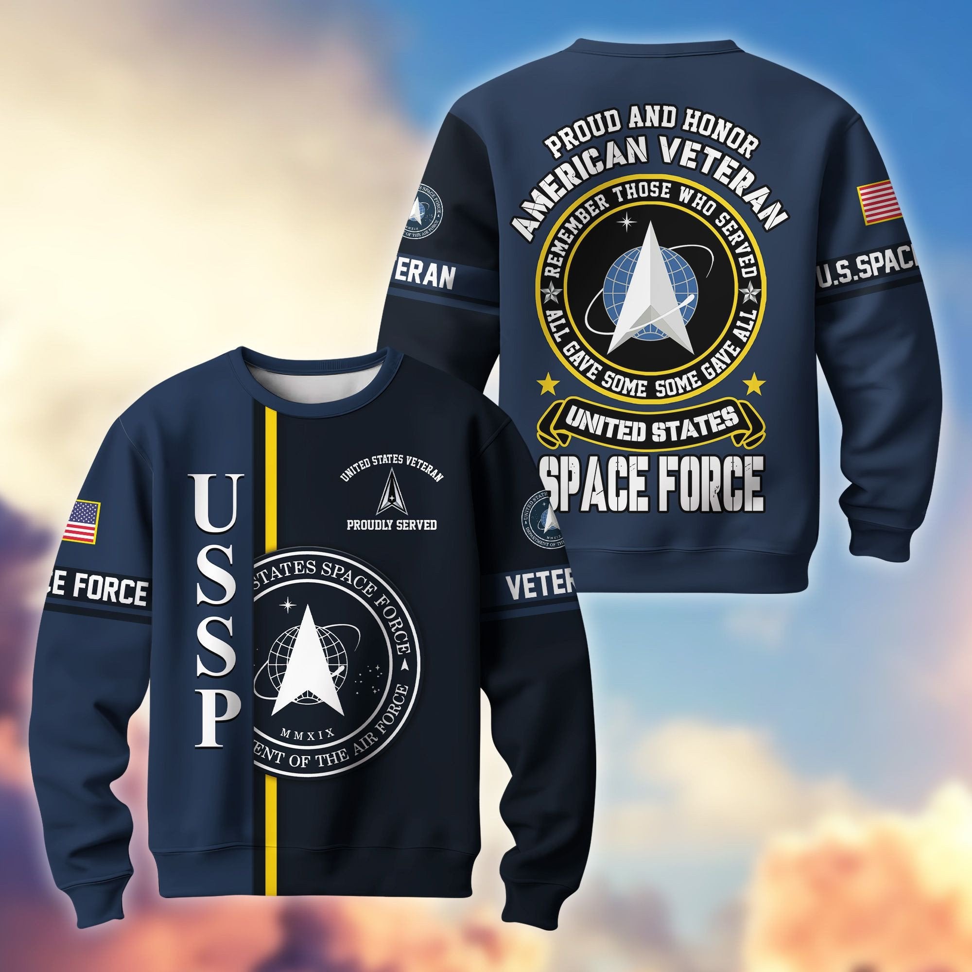 Premium US Veterans Sweatshirt BPHN140211, Gifts For US Veterans, Gifts On Father's Day, Memorial Day, Independence Day, Veterans Day.