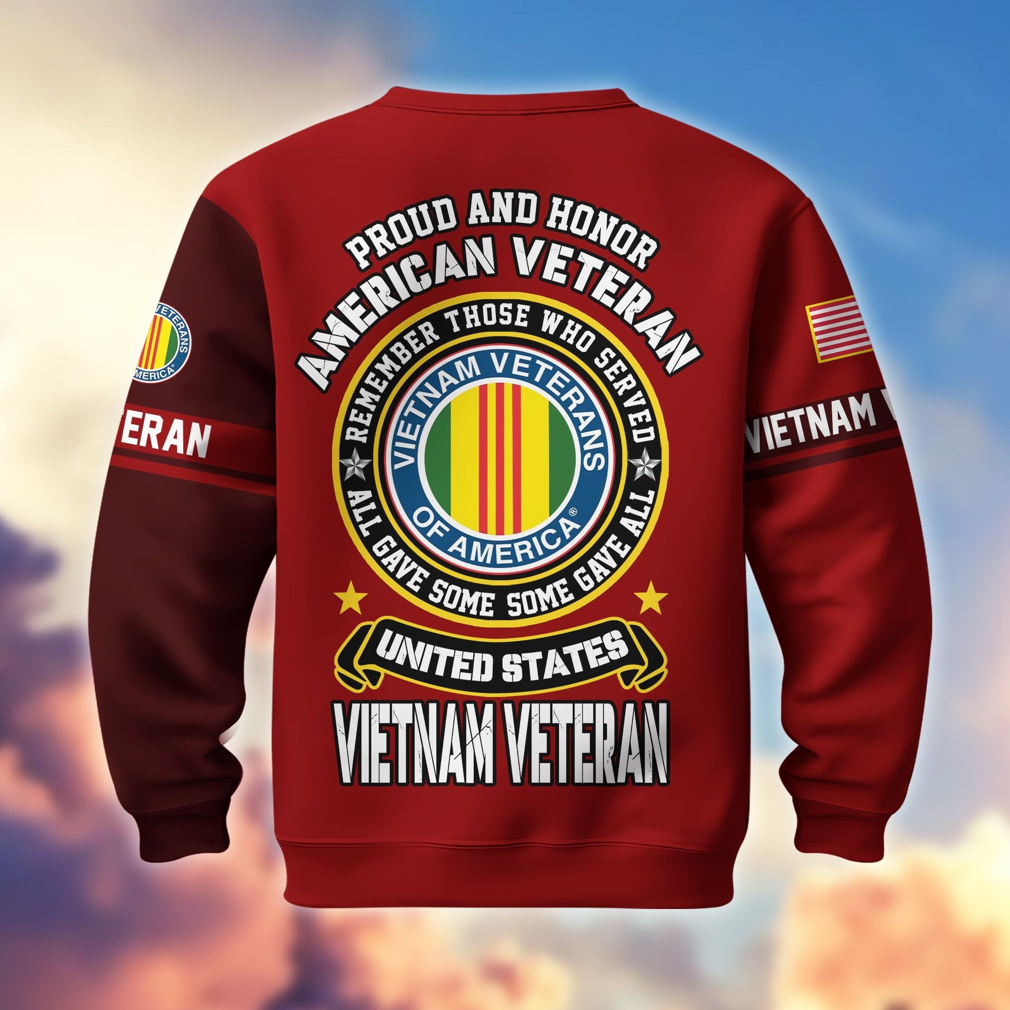 Premium US Veterans Sweatshirt BPHN140211, Gifts For US Veterans, Gifts On Father's Day, Memorial Day, Independence Day, Veterans Day.