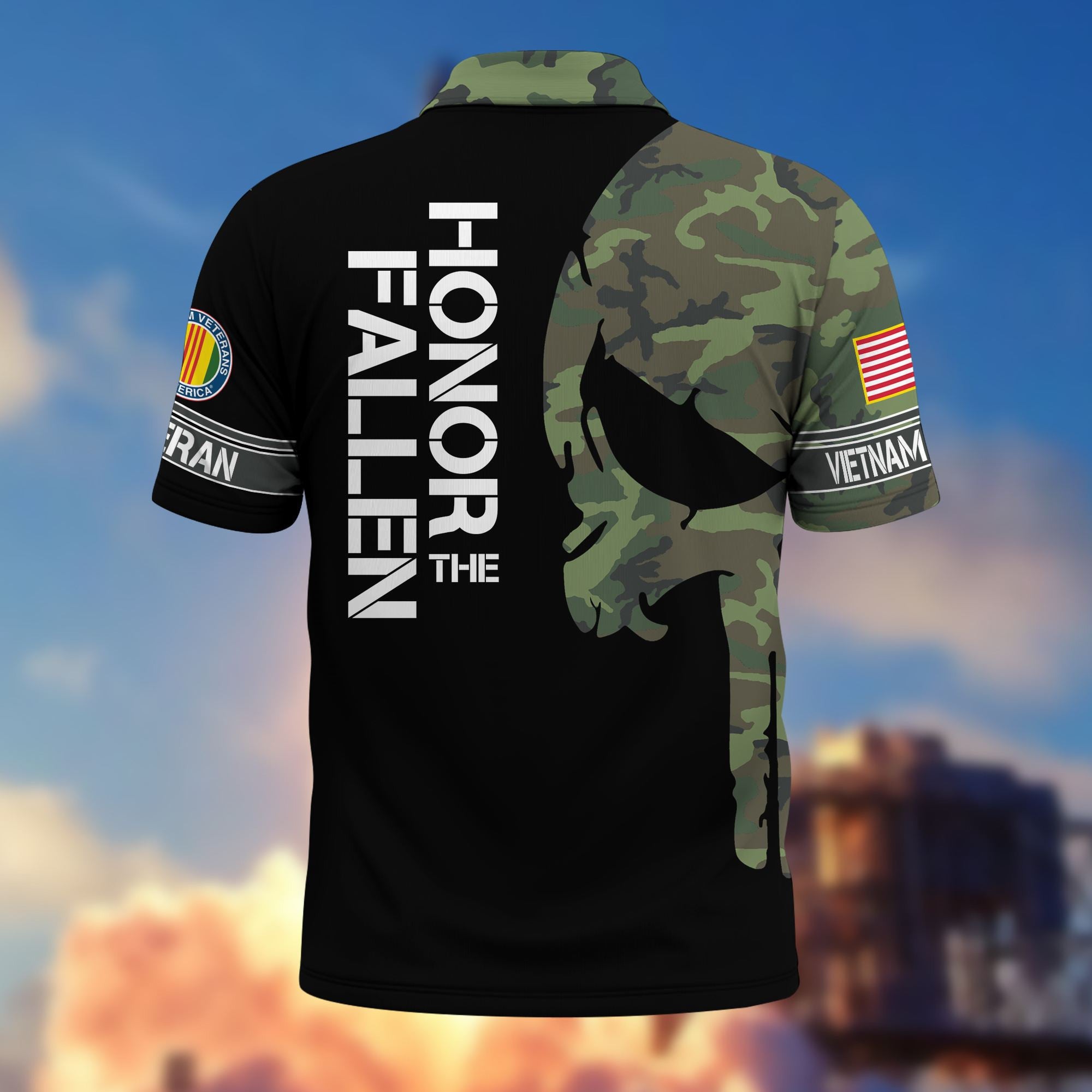 Premium Vietnam Veteran Polo Shirt VPVC206506, Gifts for Vietnam Veteran, Gifts For Dad, Gifts On Father's Day, Independence Day, Veterans Day.