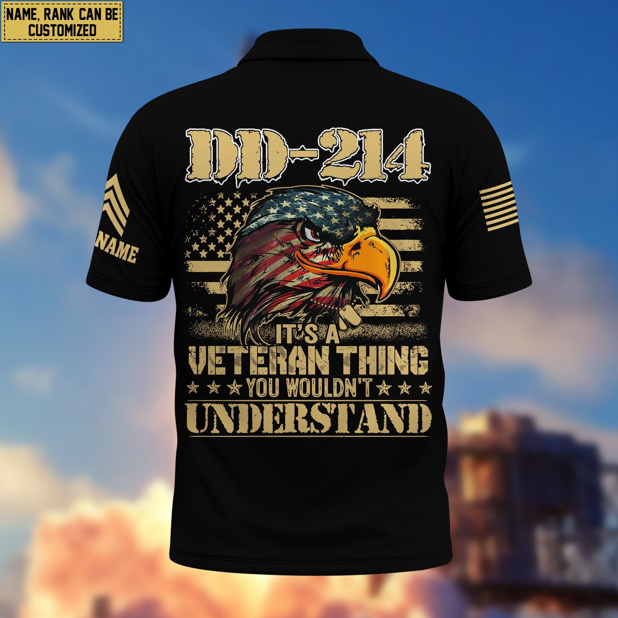 Premium Custom Army National Guard Veteran Polo Shirt VPVC206608, Gifts for Army National Guard Veteran, Gifts For Dad, Gifts On Father's Day, Independence Day, Veterans Day.