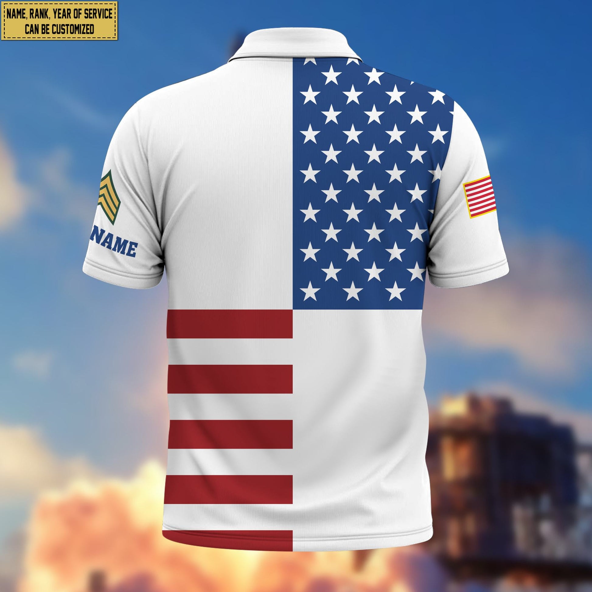 Premium Custom Army National Guard Veteran Polo Shirt VPVC206708, Gifts for Army National Guard Veteran, Gifts For Dad, Gifts On Father's Day, Independence Day, Veterans Day.