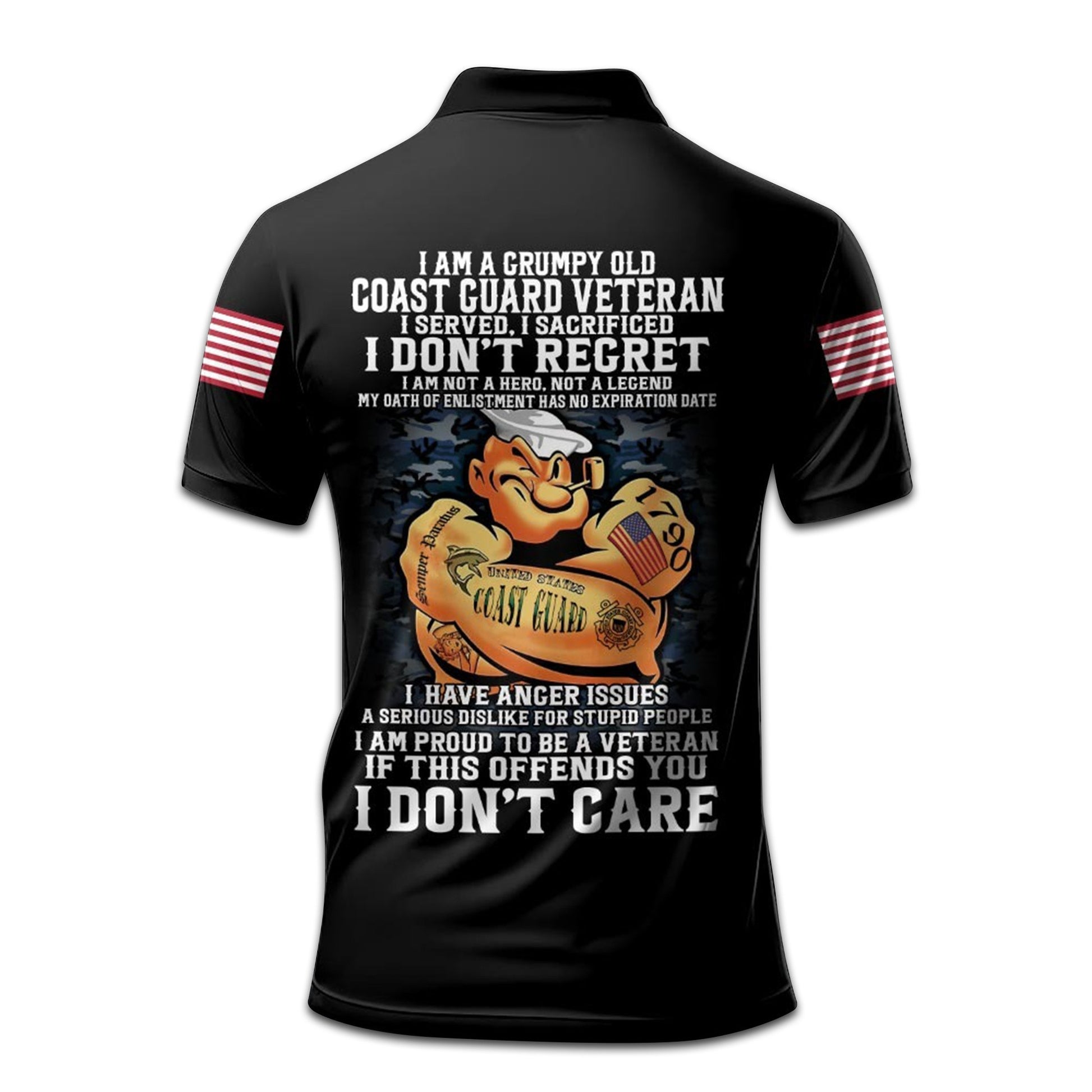 Premium Custom Name, Rank, Year USCG Polo Shirt VPVC207805, Gifts for Coast Guard Veteran, Gifts For Dad, Gifts On Father's Day, Independence Day, Veterans Day.