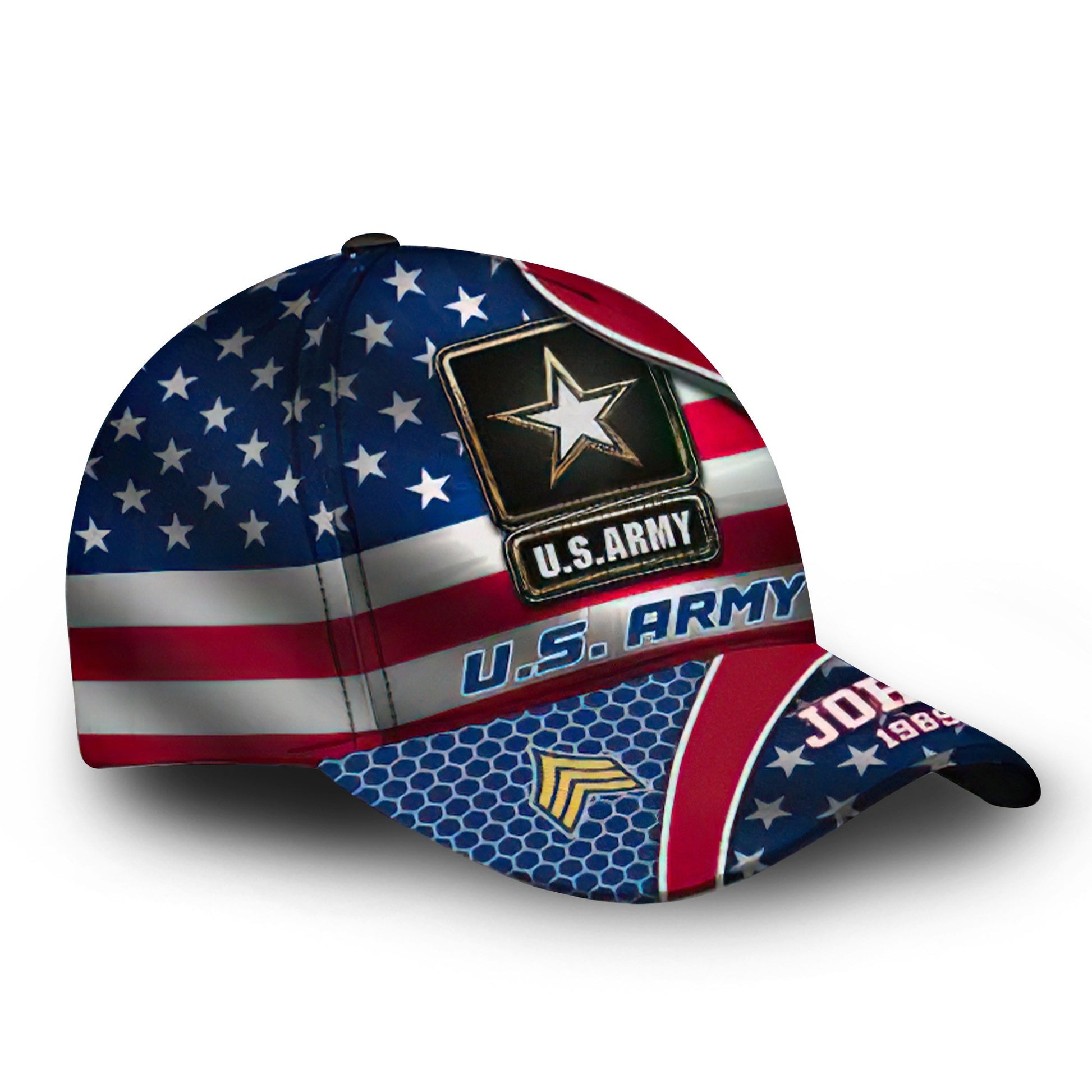 Premium US Army Cap VPVC000138, Custom Name, Rank, Year, Gifts For Army Veteran, Best Gifts On Father's Day, Armed Forces Day, Independence Day, Veterans Day.