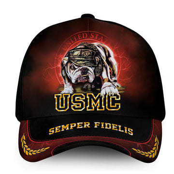Premium USMC Cap VPVC000139, Custom Name, Rank, Gifts For Marine Veteran, Best Gifts On Father's Day, Armed Forces Day, Independence Day, Veterans Day.