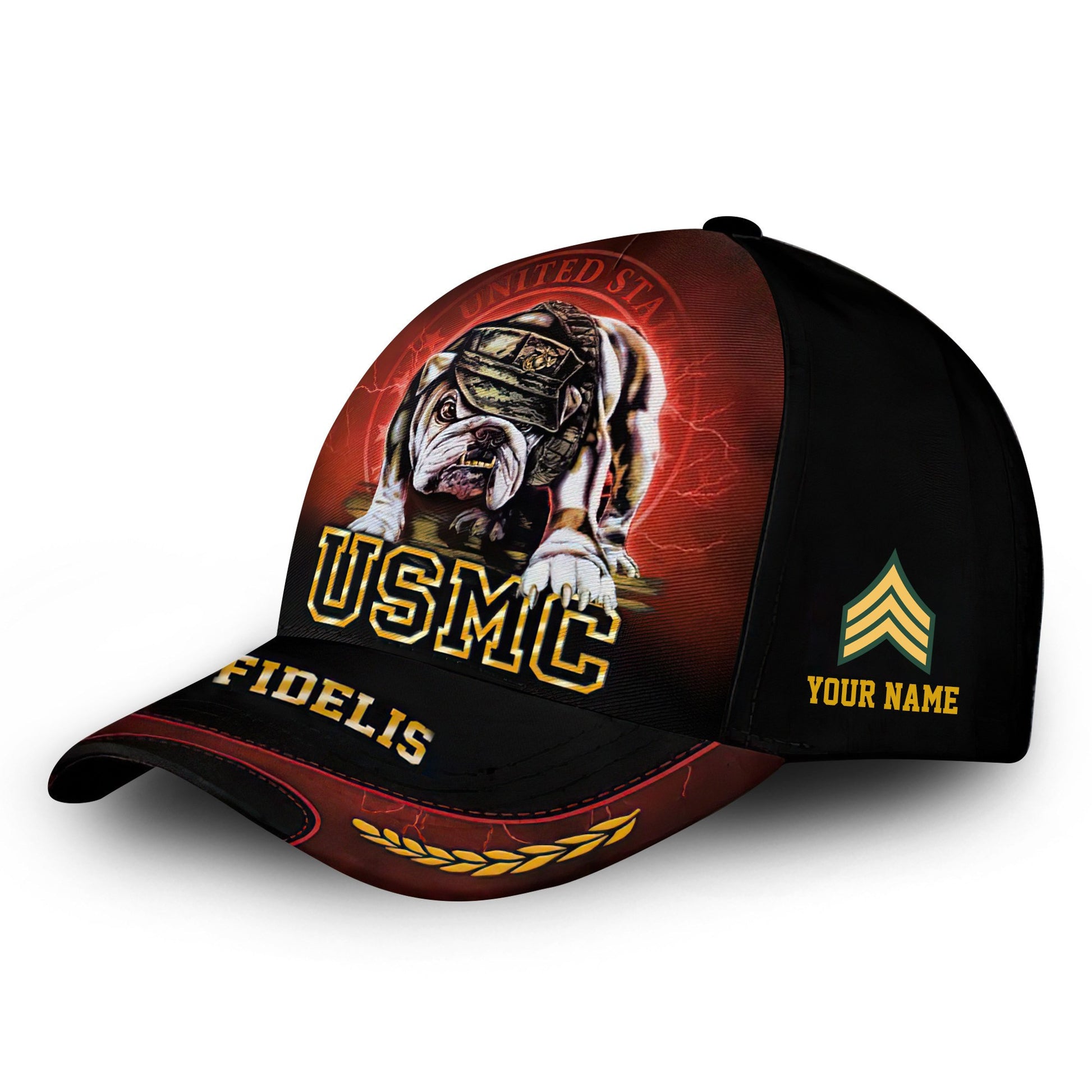 Premium USMC Cap VPVC000139, Custom Name, Rank, Gifts For Marine Veteran, Best Gifts On Father's Day, Armed Forces Day, Independence Day, Veterans Day.