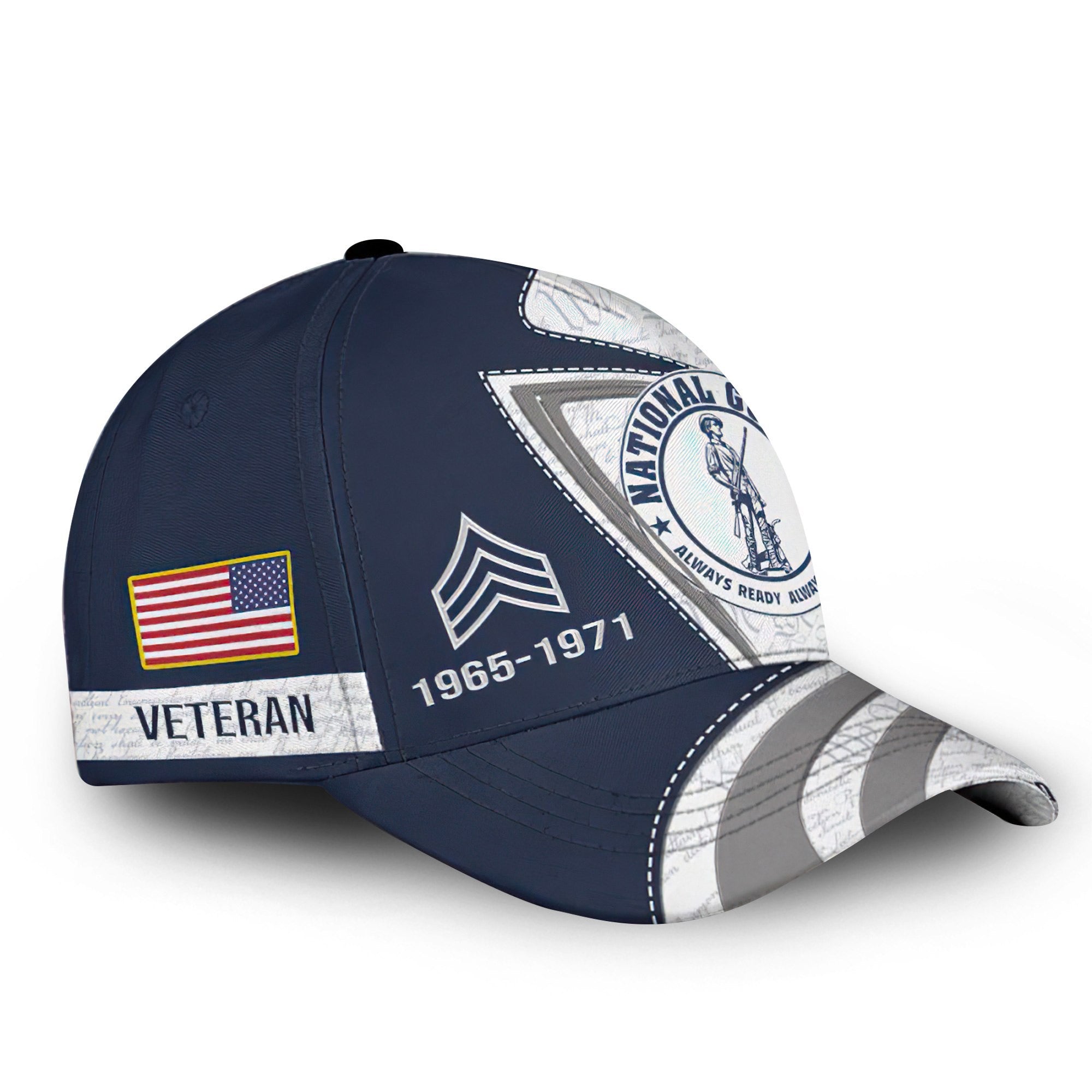 Premium US Army National Gurad Cap VPVC000140, Custom Name, Rank, Year, Gifts For Army National Gurad Veteran, Best Gifts On Father's Day, Armed Forces Day, Independence Day, Veterans Day.