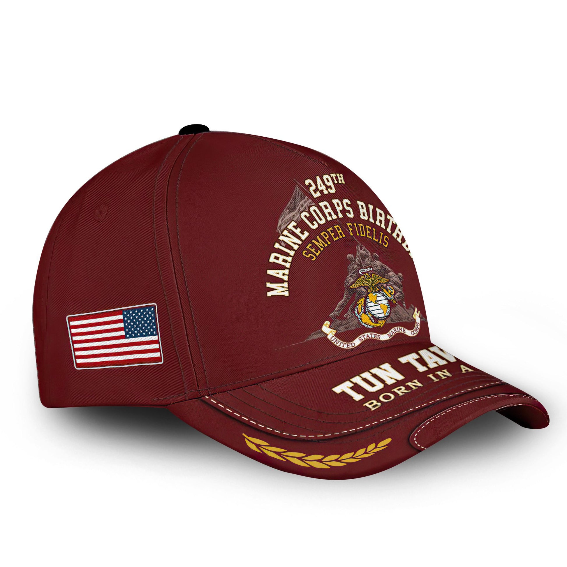 Premium USMC Cap VPVC000141, Custom Name, Rank, Gifts For Marine Veteran, Best Gifts On Father's Day, Armed Forces Day, Independence Day, Veterans Day.