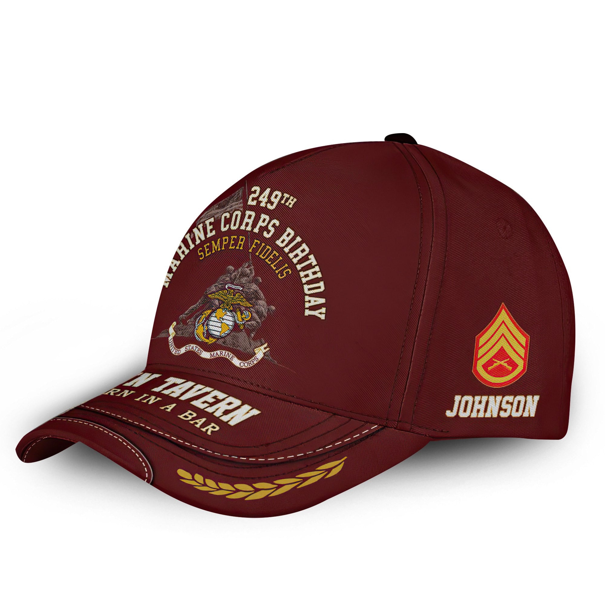 Premium USMC Cap VPVC000141, Custom Name, Rank, Gifts For Marine Veteran, Best Gifts On Father's Day, Armed Forces Day, Independence Day, Veterans Day.