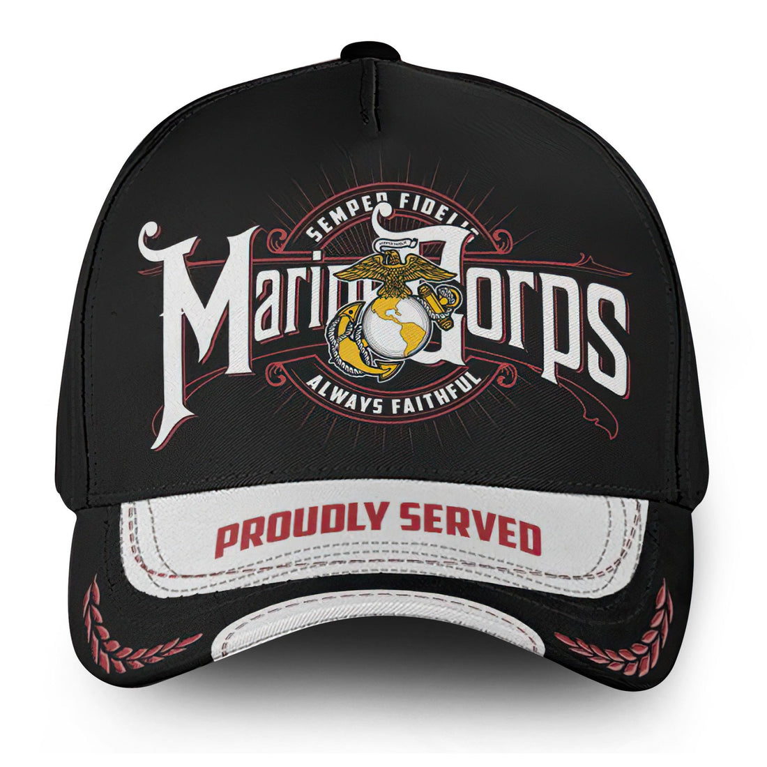 Premium USMC Cap VPVC000143, Custom Name, Rank, Gifts For Marine Veteran, Best Gifts On Father's Day, Armed Forces Day, Independence Day, Veterans Day.