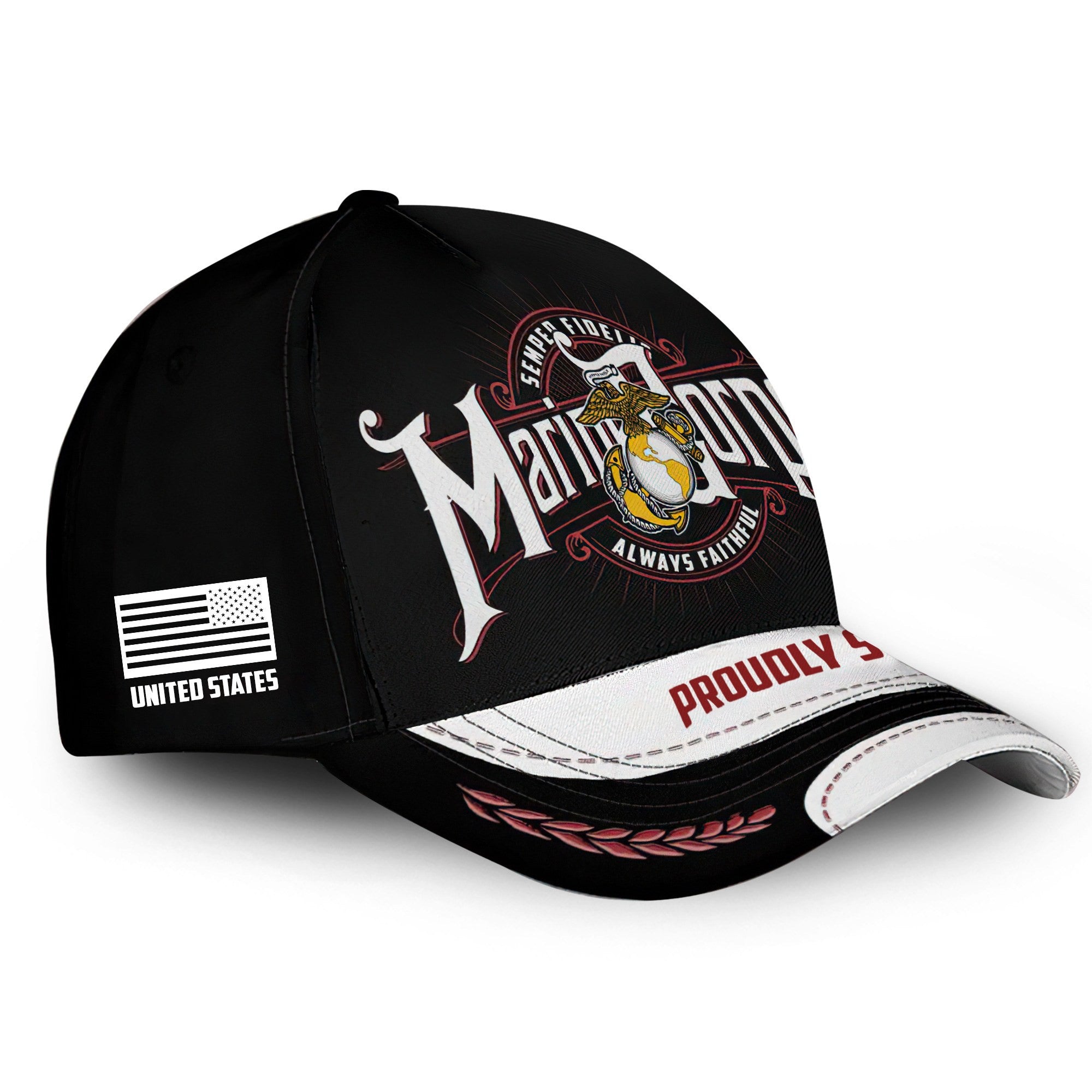 Premium USMC Cap VPVC000143, Custom Name, Rank, Gifts For Marine Veteran, Best Gifts On Father's Day, Armed Forces Day, Independence Day, Veterans Day.