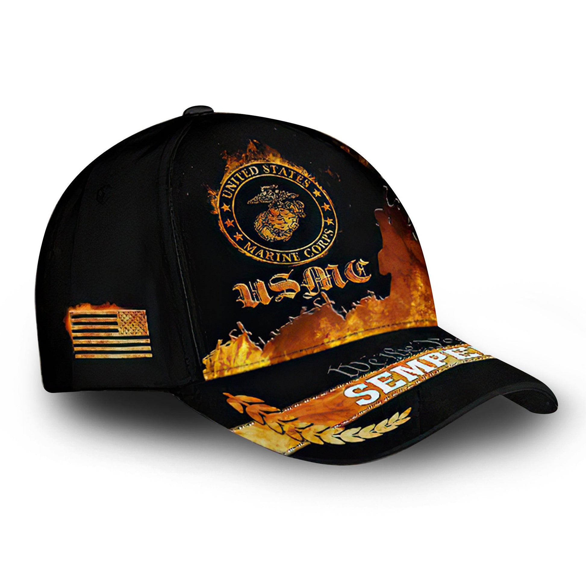 Premium USMC Cap VPVC000144, Custom Name, Rank, Gifts For Marine Veteran, Best Gifts On Father's Day, Armed Forces Day, Independence Day, Veterans Day.