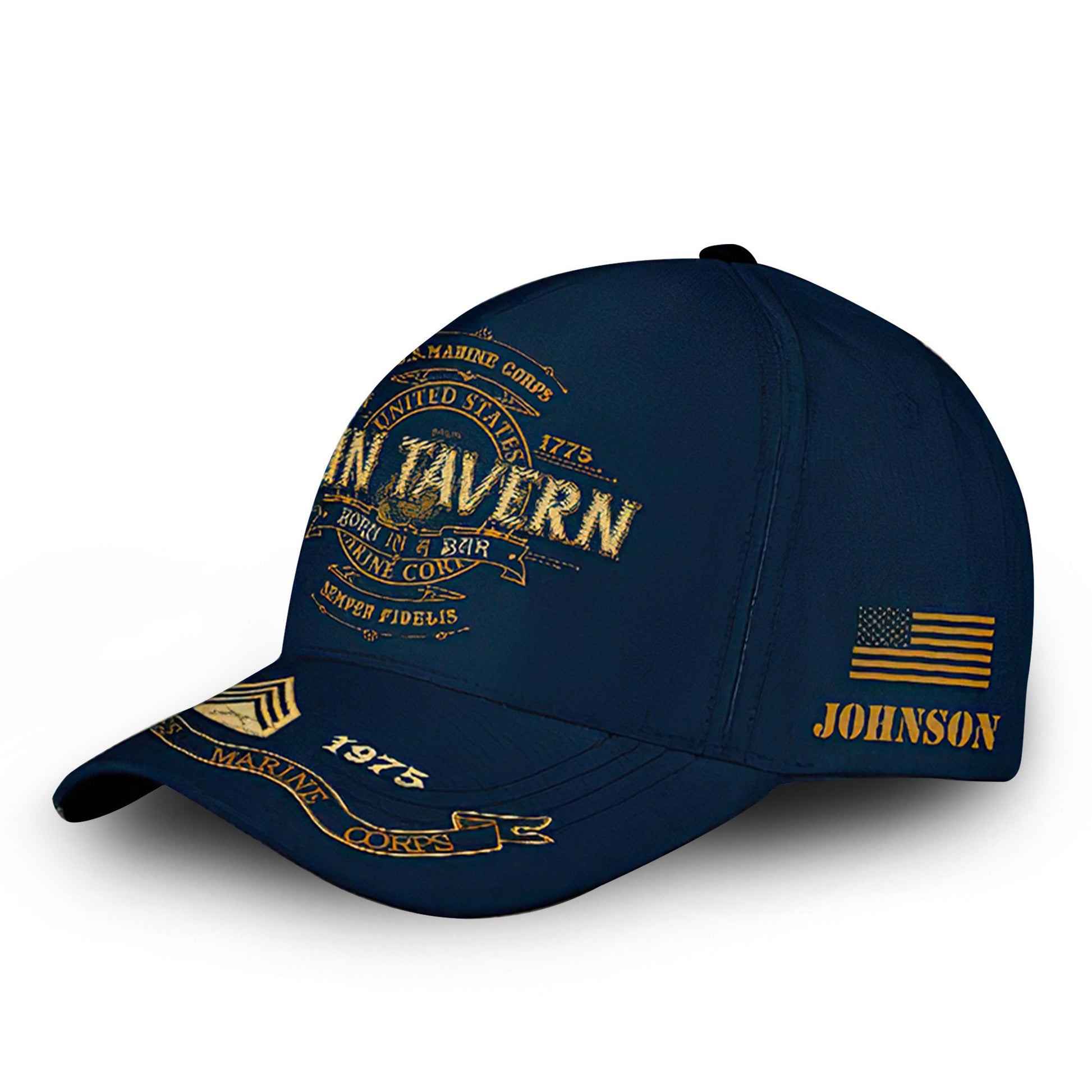 Premium USMC Cap VPVC000146, Custom Name, Rank, Year, Gifts For Marine Veteran, Best Gifts On Father's Day, Armed Forces Day, Independence Day, Veterans Day.