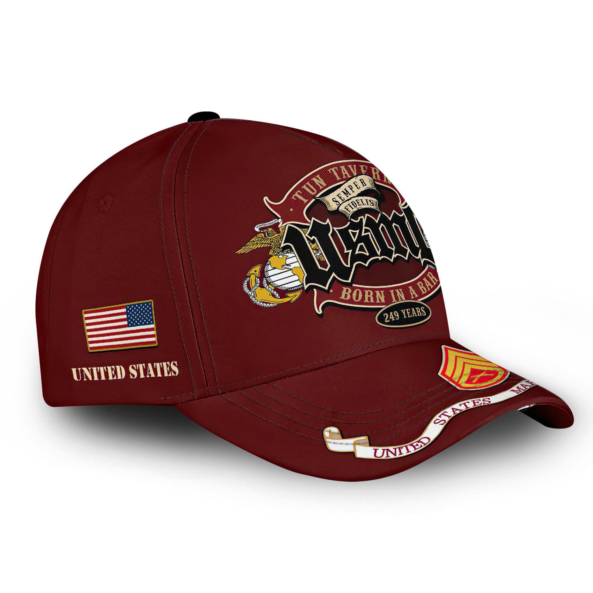 Premium USMC Cap VPVC000148, Custom Name, Rank, Gifts For Marine Veteran, Best Gifts On Father's Day, Armed Forces Day, Independence Day, Veterans Day.