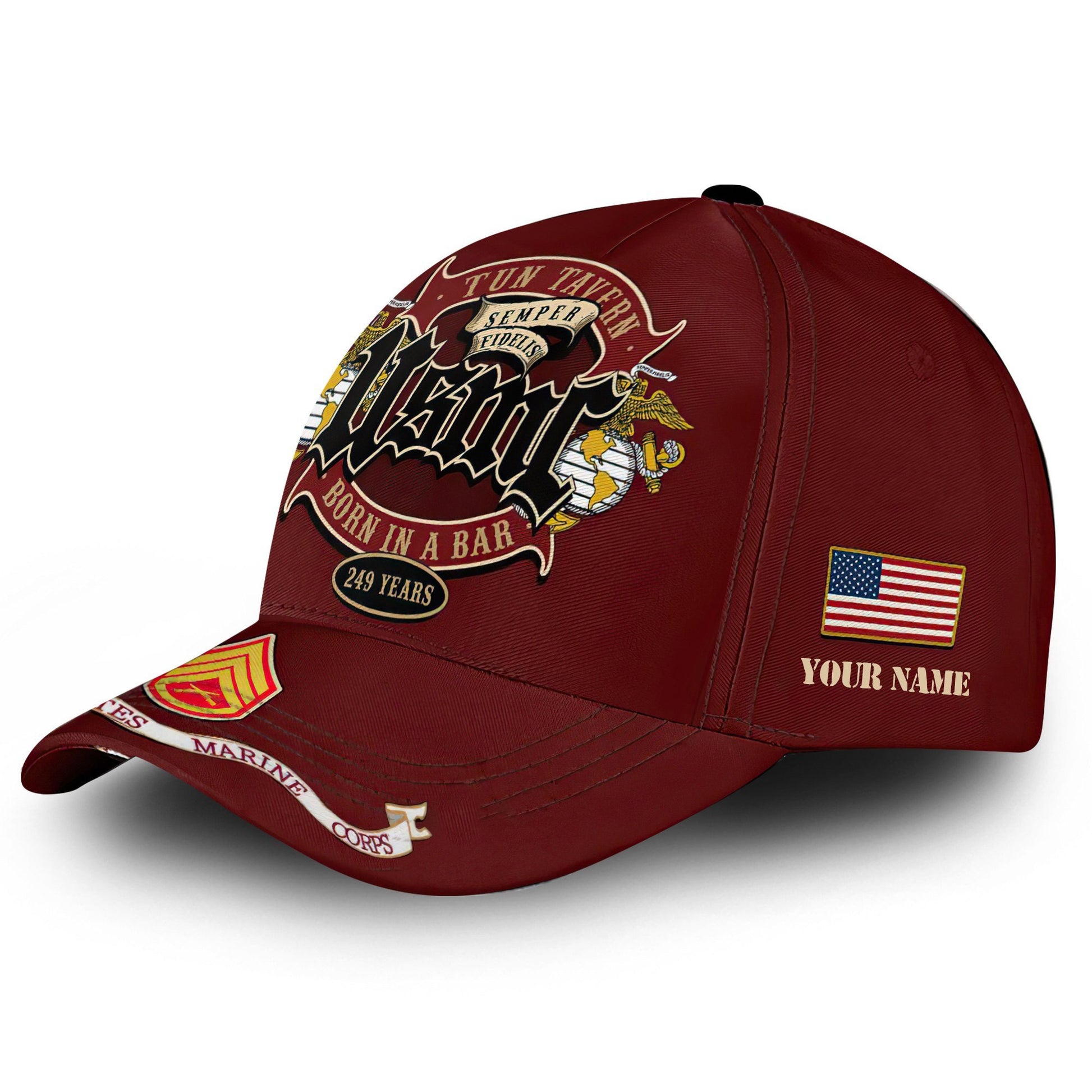 Premium USMC Cap VPVC000148, Custom Name, Rank, Gifts For Marine Veteran, Best Gifts On Father's Day, Armed Forces Day, Independence Day, Veterans Day.