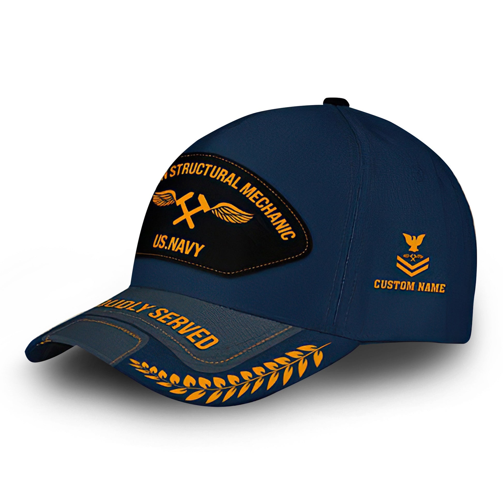 Premium Custom US Navy Cap VPVC000156, Gifts For Navy Veteran, Gifts For Dad, For Husband, Best Gifts On Father's Day, Armed Forces Day, Independence Day, Veterans Day.