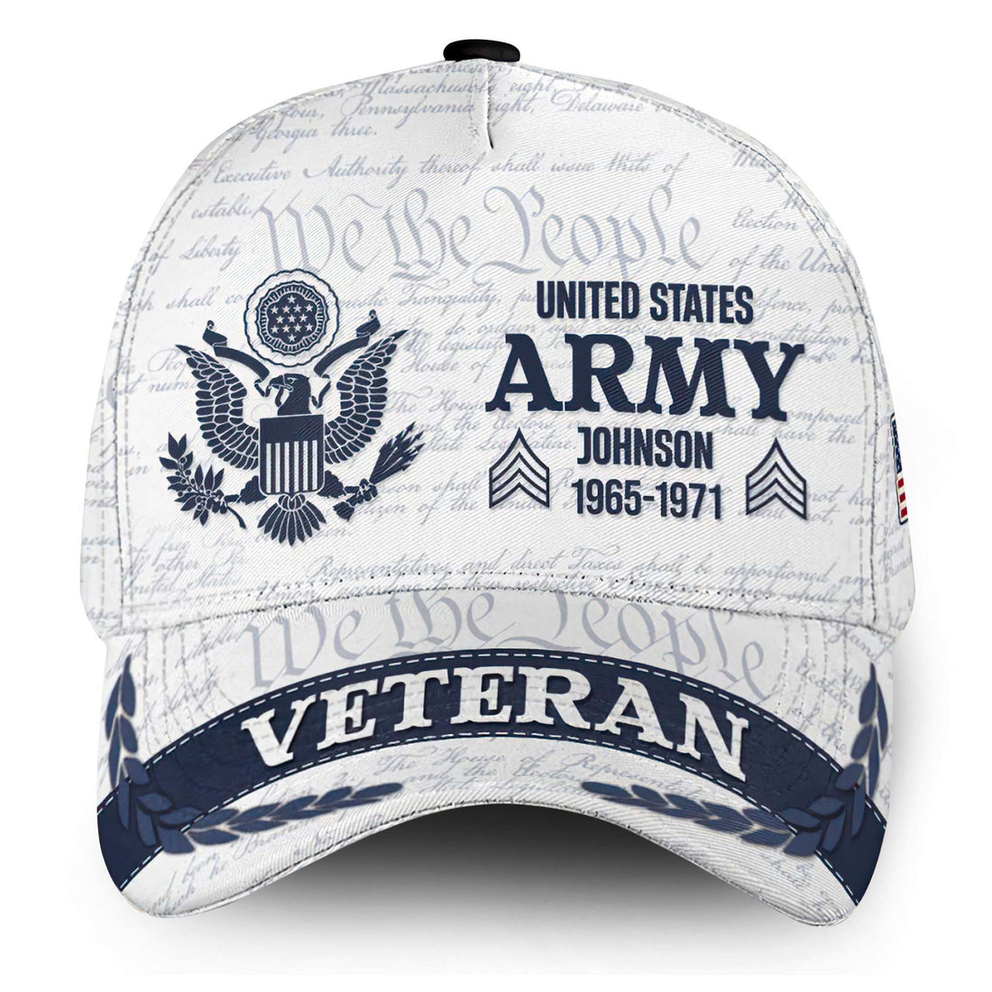 Premium US Army Cap VPVC000160, Custom Name, Rank, Year, Gifts For Army Veteran, Best Gifts On Father's Day, Armed Forces Day, Independence Day, Veterans Day.
