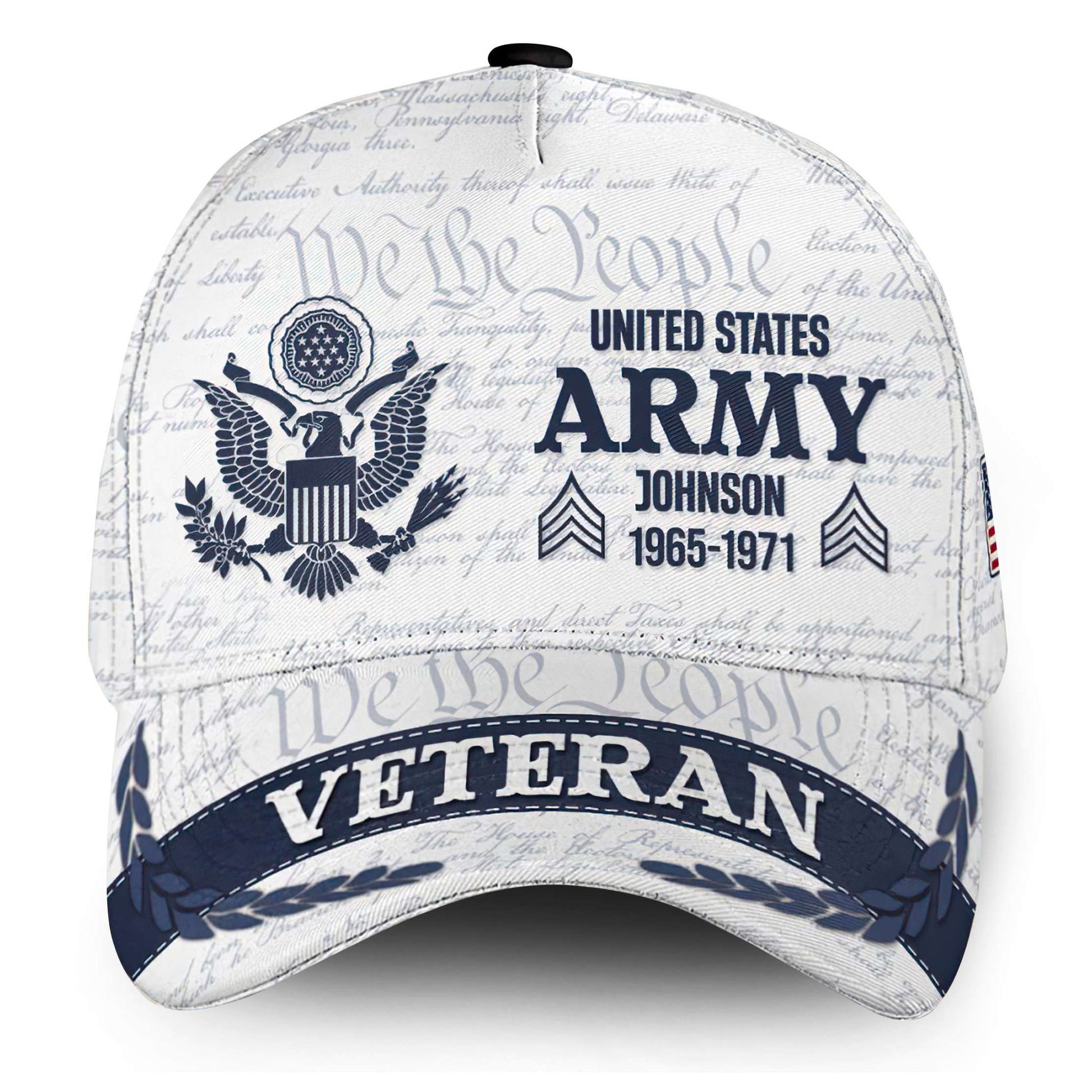 Premium US Army Cap VPVC000160, Custom Name, Rank, Year, Gifts For Army Veteran, Best Gifts On Father's Day, Armed Forces Day, Independence Day, Veterans Day.