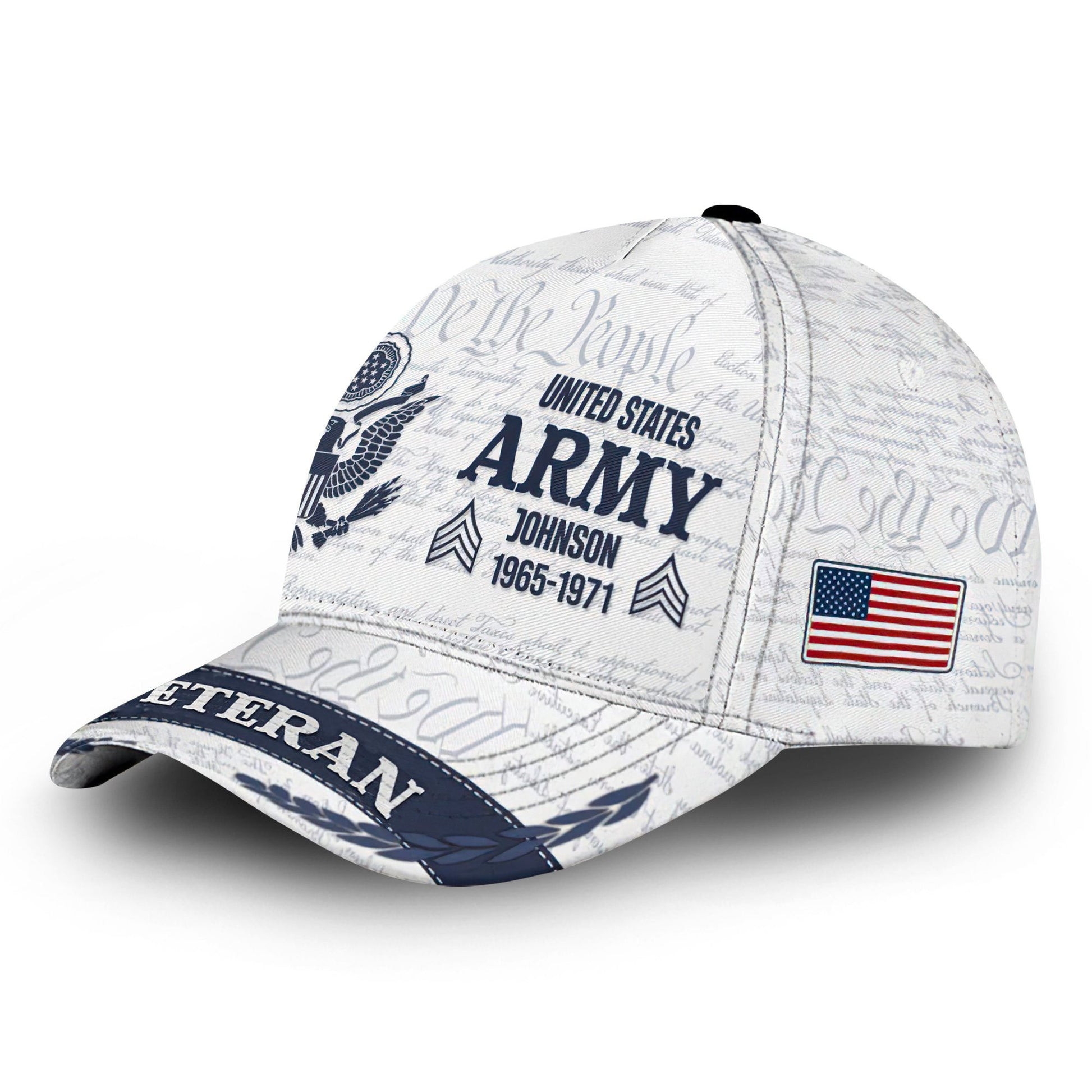 Premium US Army Cap VPVC000160, Custom Name, Rank, Year, Gifts For Army Veteran, Best Gifts On Father's Day, Armed Forces Day, Independence Day, Veterans Day.