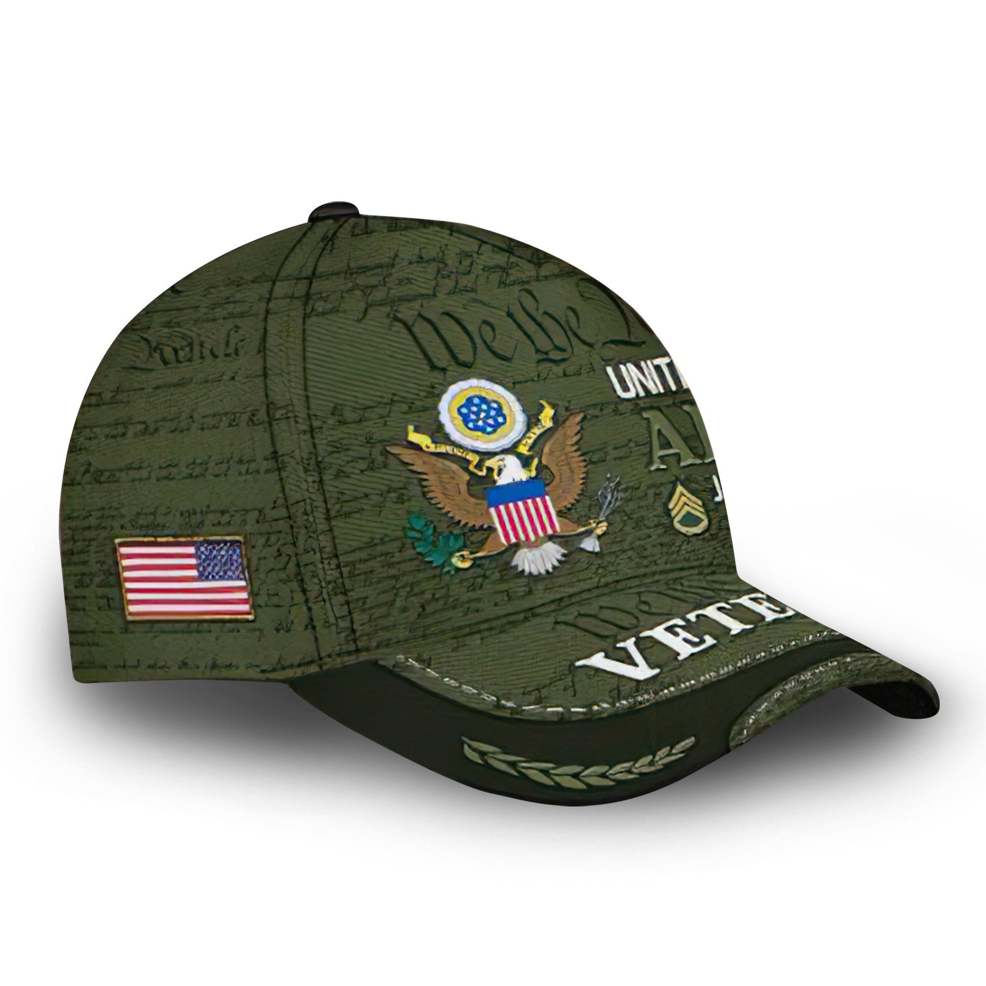 Premium US Army Cap VPVC000162, Custom Name, Rank, Year, Gifts For Army Veteran, Best Gifts On Father's Day, Armed Forces Day, Independence Day, Veterans Day.